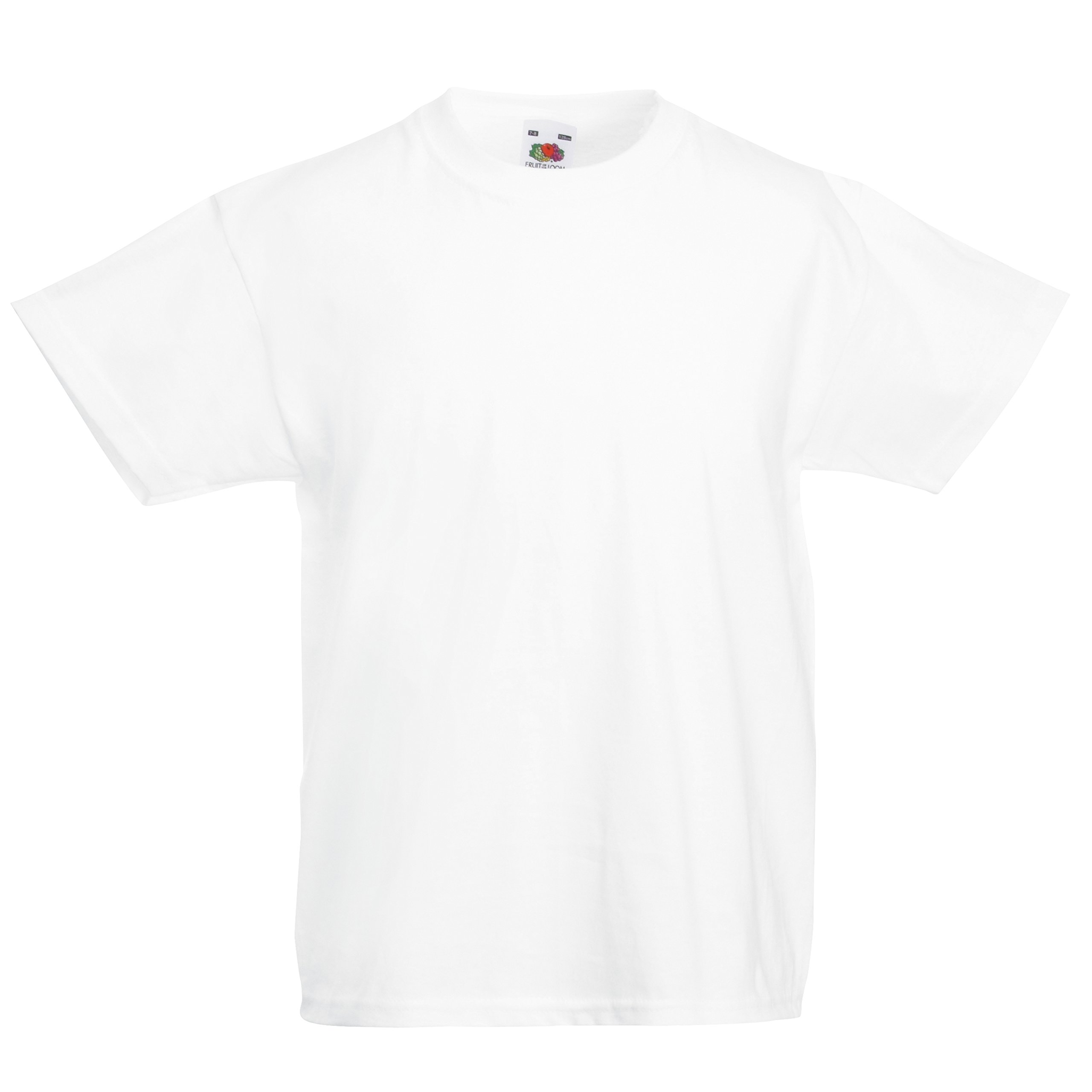 Fruit of the Loom Men's White Cotton T-Shirt - Soft Comfort Fit Crewneck Tee for Casual Wear & Everyday Outfits