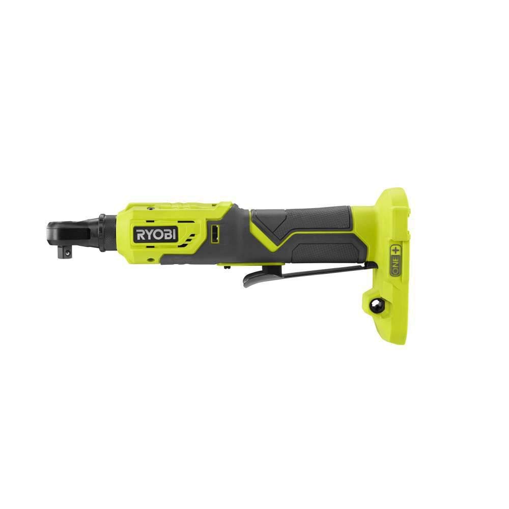 RYOBI P344 18V ONE+ 3/8-Inch 4-Position Lithium-Ion Cordless Power Ratchet Wrench (Tool Only, No Battery/Charger) - Perfect for Automotive Repair, DIY Projects & Tight Spaces