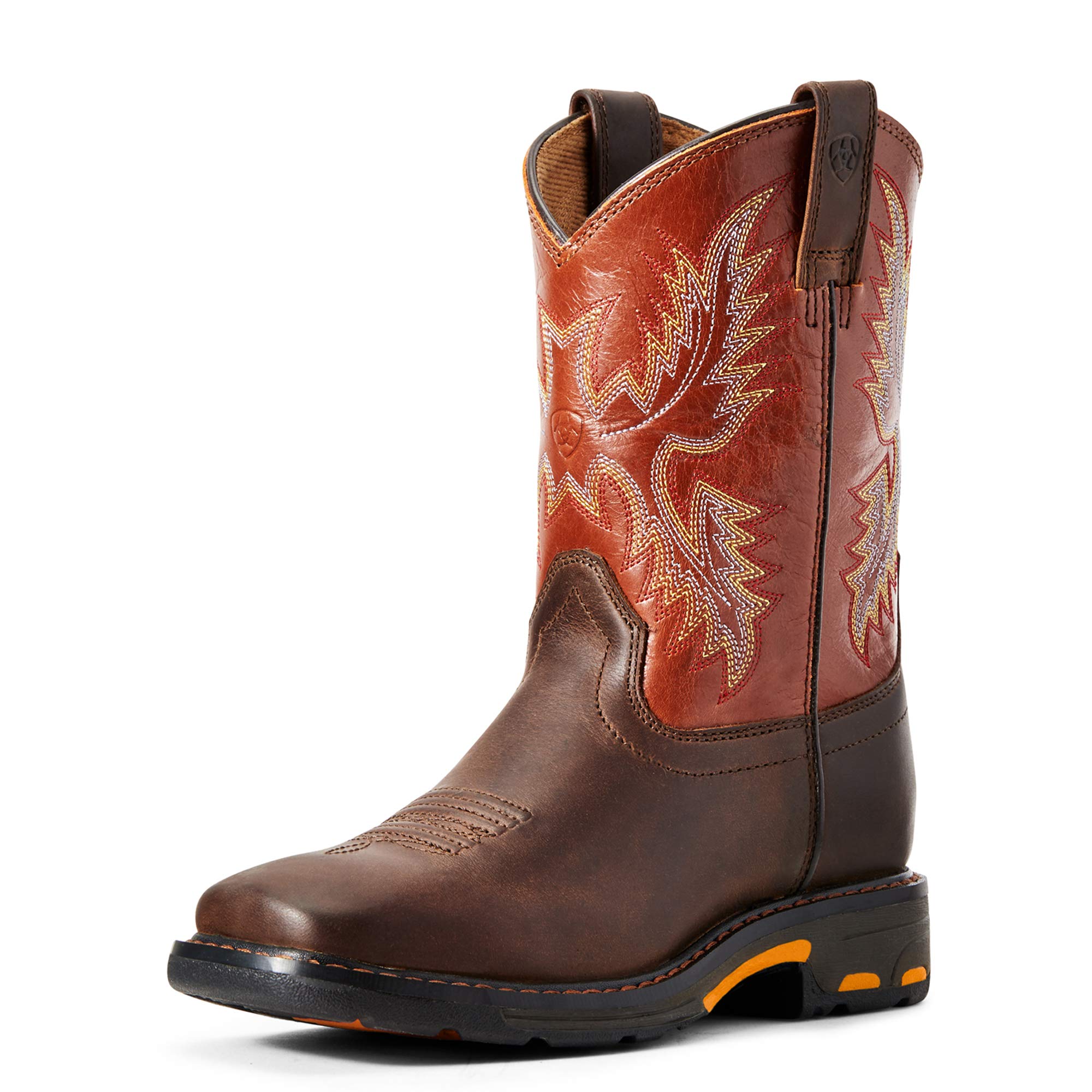 Ariat Unisex Kids' WorkHog Wide Square Toe Work Boots - Durable & Comfortable for Outdoor Activities, Farm Work, and Ranch Adventures