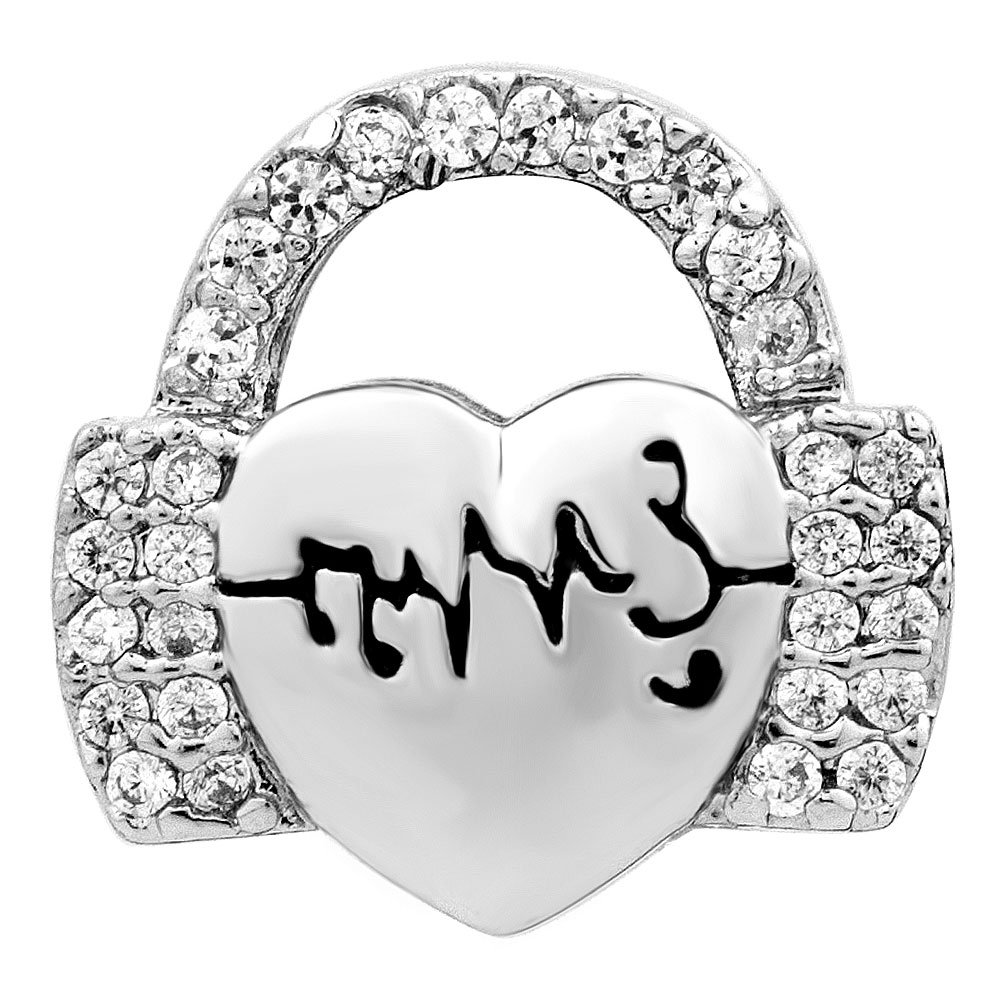 Heartbeat Bead Music Note Headphone Charm - European Bracelet Charms for Jewelry Making, DIY Crafts, Gifts & Fashion Accessories | Perfect for Bracelets, Necklaces, Keychains & Phone Decor