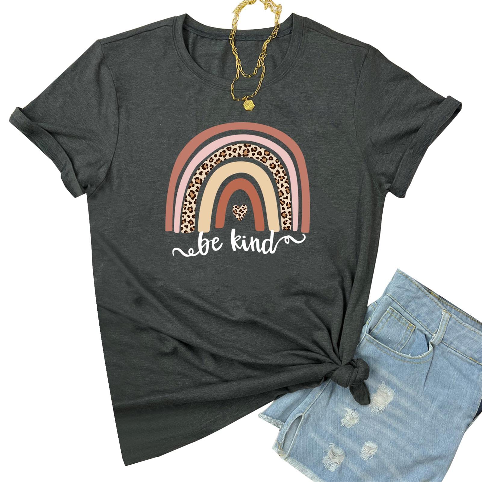 YITAN Women's Cute Graphic Tees - Soft Cotton T-Shirts for Casual Wear, Street Style & Everyday Outfits