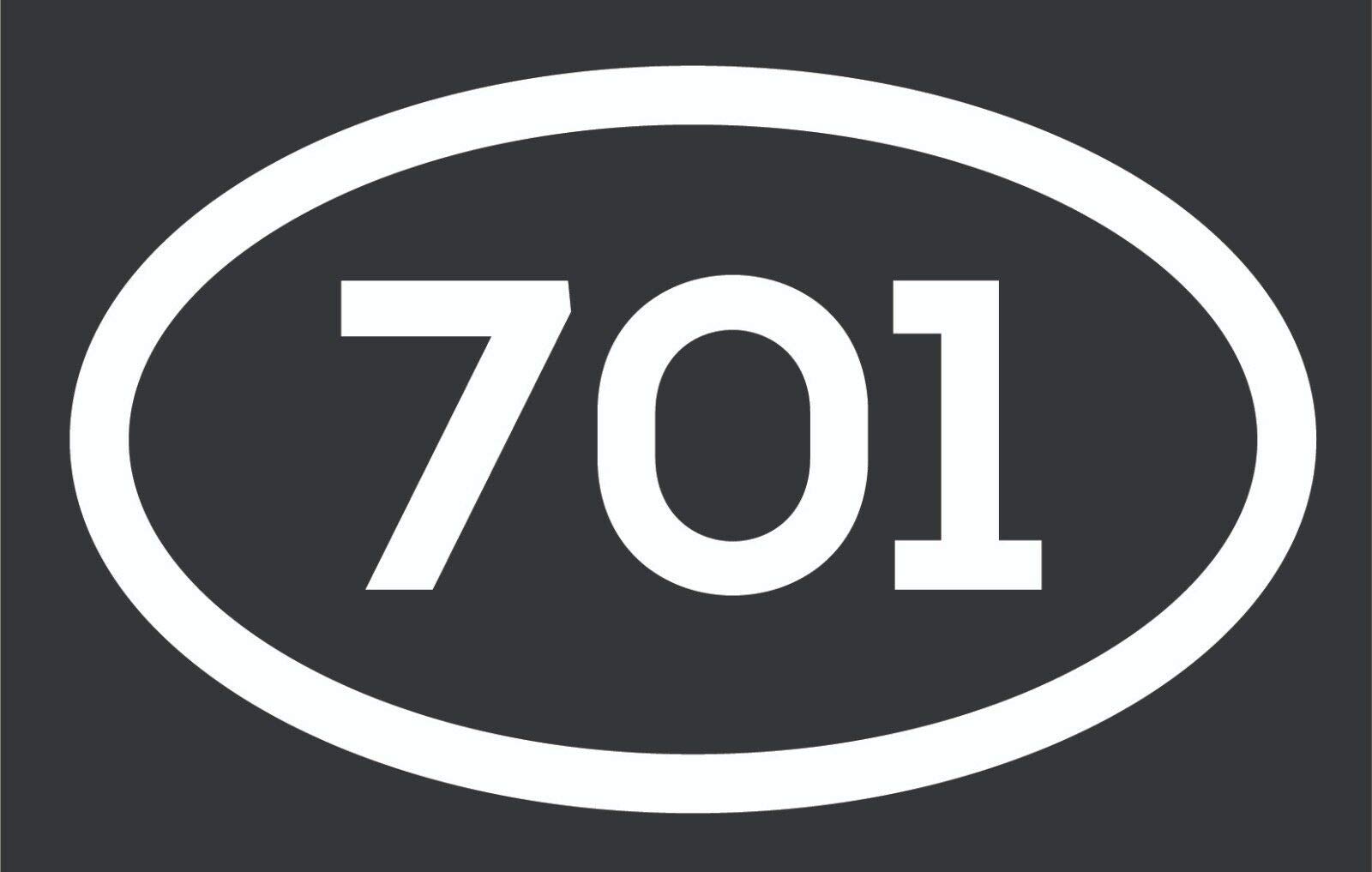 701 Area Code Magnet Sticker - North Dakota Pride Vinyl Decal for Cars, Bumpers, Laptops | Waterproof, Durable 5