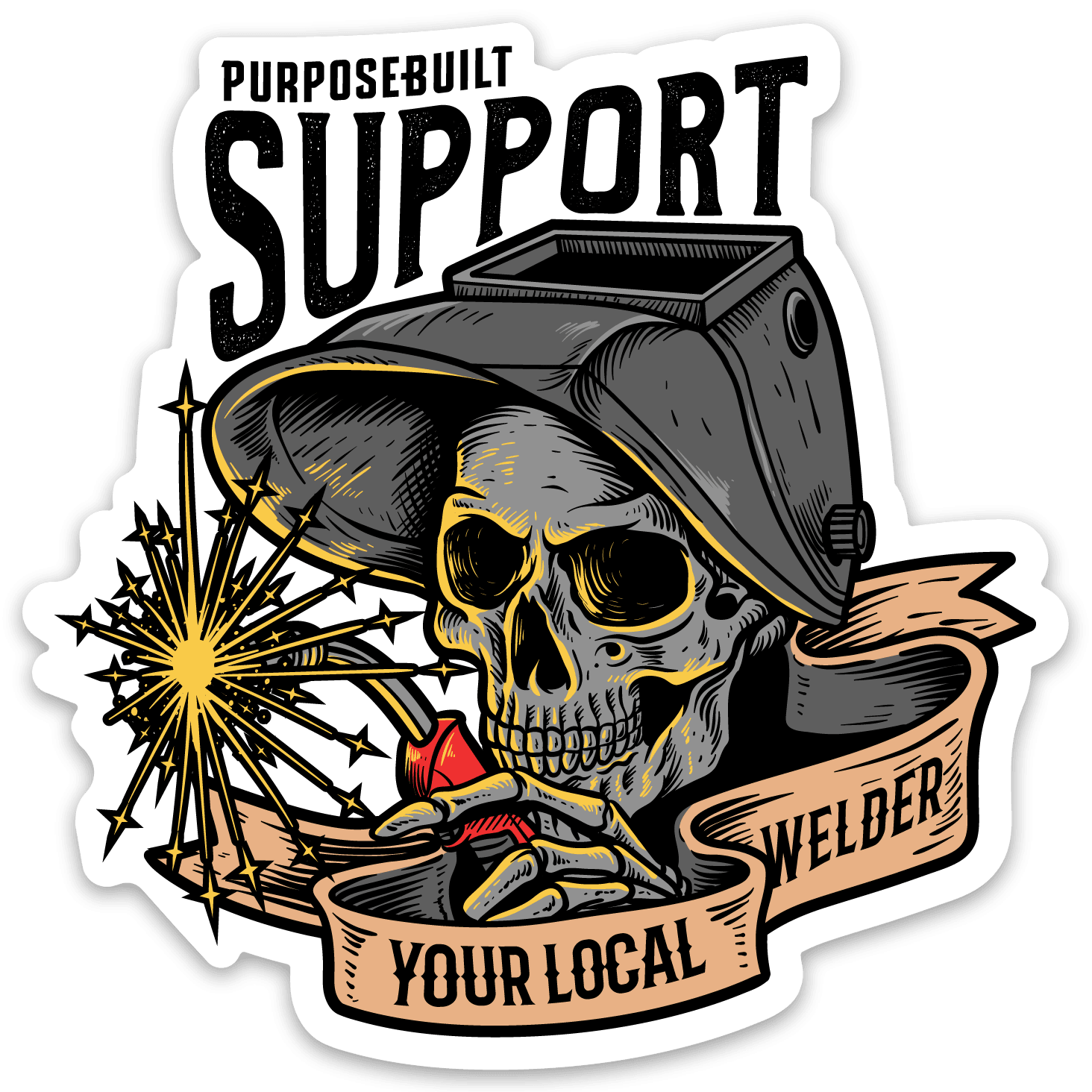Premium 3in Welder Stickers - High-Quality Vinyl Decals for Cars, Laptops & Toolboxes - Support Local Businesses & Showcase Your Welding Pride