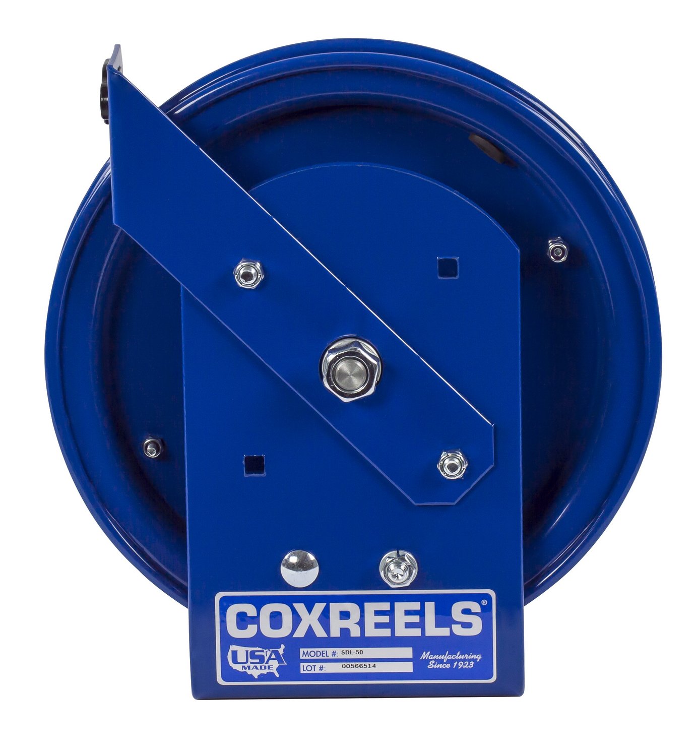 SD-50 Spring Rewind Static Discharge Cable Reel with 50-Foot Capacity | Compact Cable Management Solution | Ideal for Industrial Workstations, Construction Sites & Electrical Maintenance