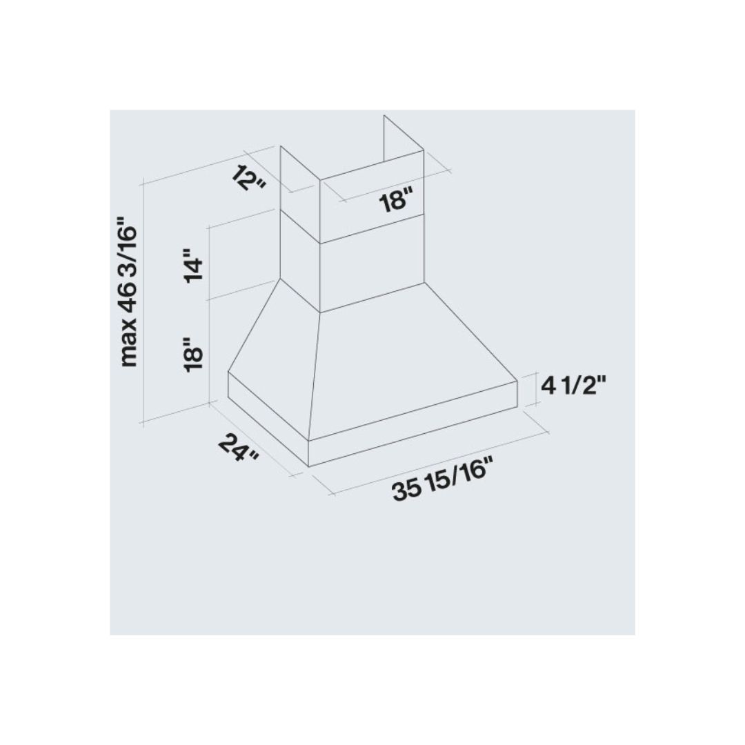 Falmec Pyramid NRS 600 CFM Stainless Steel Wall Mount Range Hood - 30