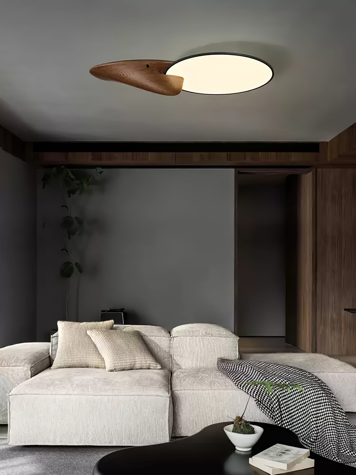 Lone Peak Ceiling Lamp - Modern LED Flush Mount Light Fixture for Bedroom, Living Room & Kitchen | Energy Efficient Indoor Lighting Solution