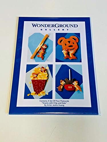 Disney WonderGround Snacks with Chip and Dale Postcard - Fun Treats for Disney Fans, Collectible Souvenirs for Theme Park Lovers | Perfect for Disney Parties, Gifts & Snack Time