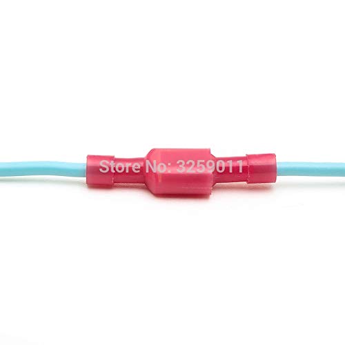 100PCS Nylon Insulated Male Female Butt Connectors - Electrical Terminals for Wiring & DIY Projects