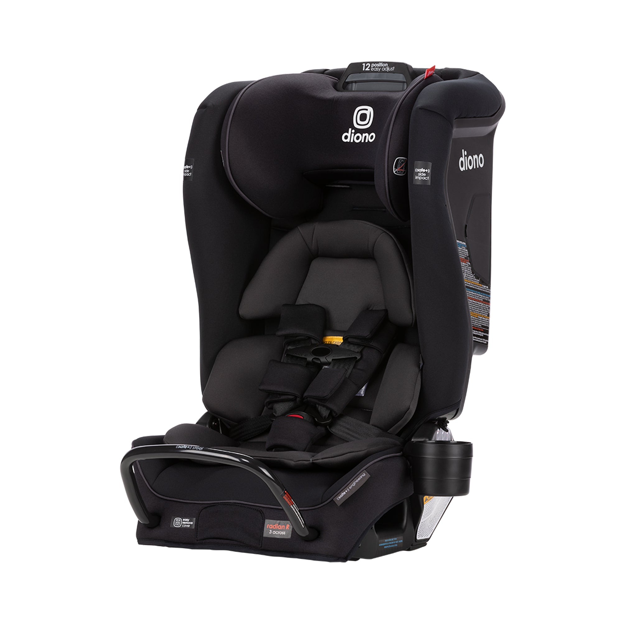 Diono Radian 3RXT SafePlus Convertible Car Seat for Toddlers & Kids - 3-in-1 Rear Facing, Forward Facing & Booster - Premium Safety for Travel & Everyday Use