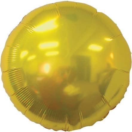 18 Inch Metallic Gold Round Foil Balloon for Birthday Parties, Baby Showers & Wedding Decorations - Shiny Party Balloons for Celebrations & Events