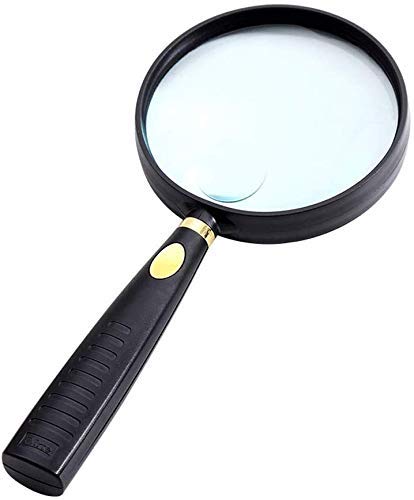 20X Loupe Magnifier with 10X Primary Mirror - Optical Lens Magnifying Glass for Reading, Jewelry, Stamps & Coin Inspection - Clear Zoom for Precision Work