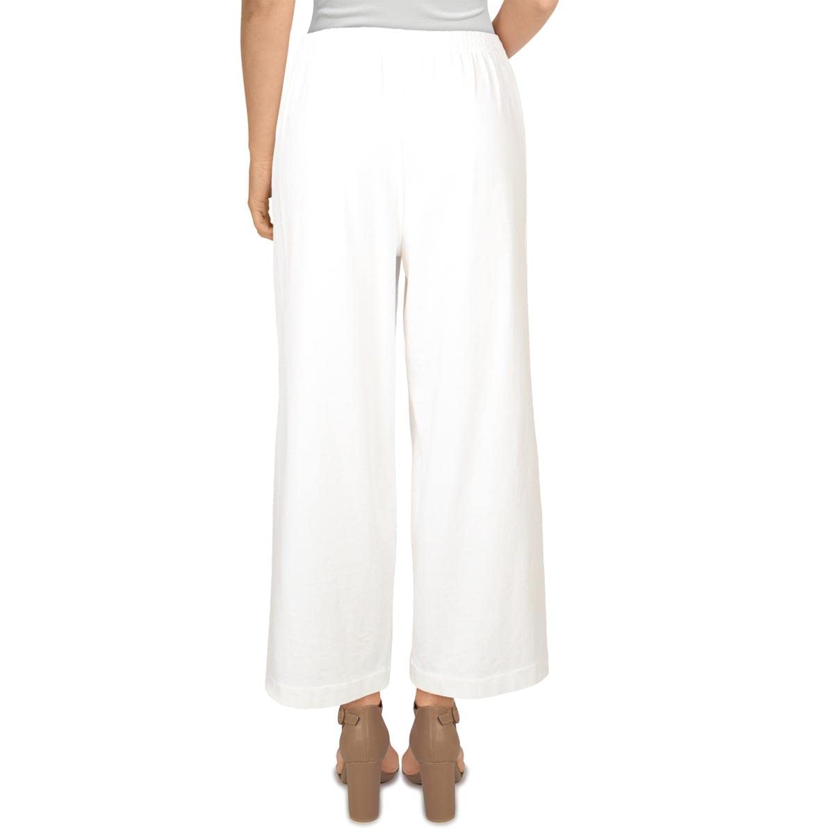 Vince Women's Cropped Wide Leg Pants - High Waisted Linen Trousers for Summer | Casual Office Wear & Vacation Outfits