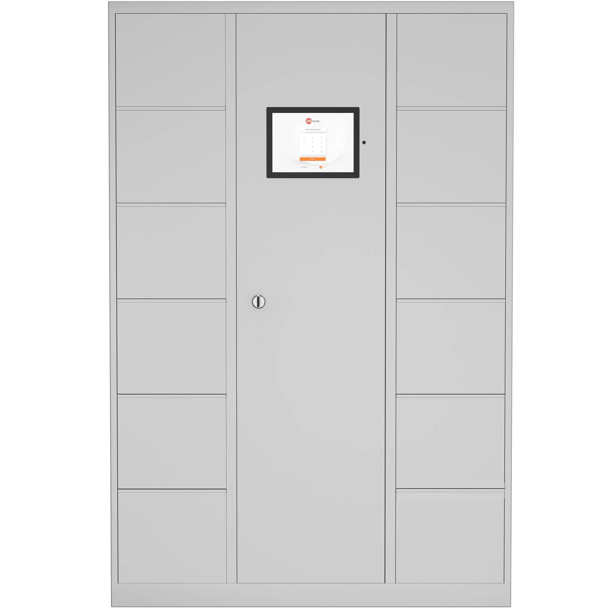 Smart Lock & Charge Locker System - 12 Door Secure Storage with Device Management | Ideal for Schools, Gyms & Offices