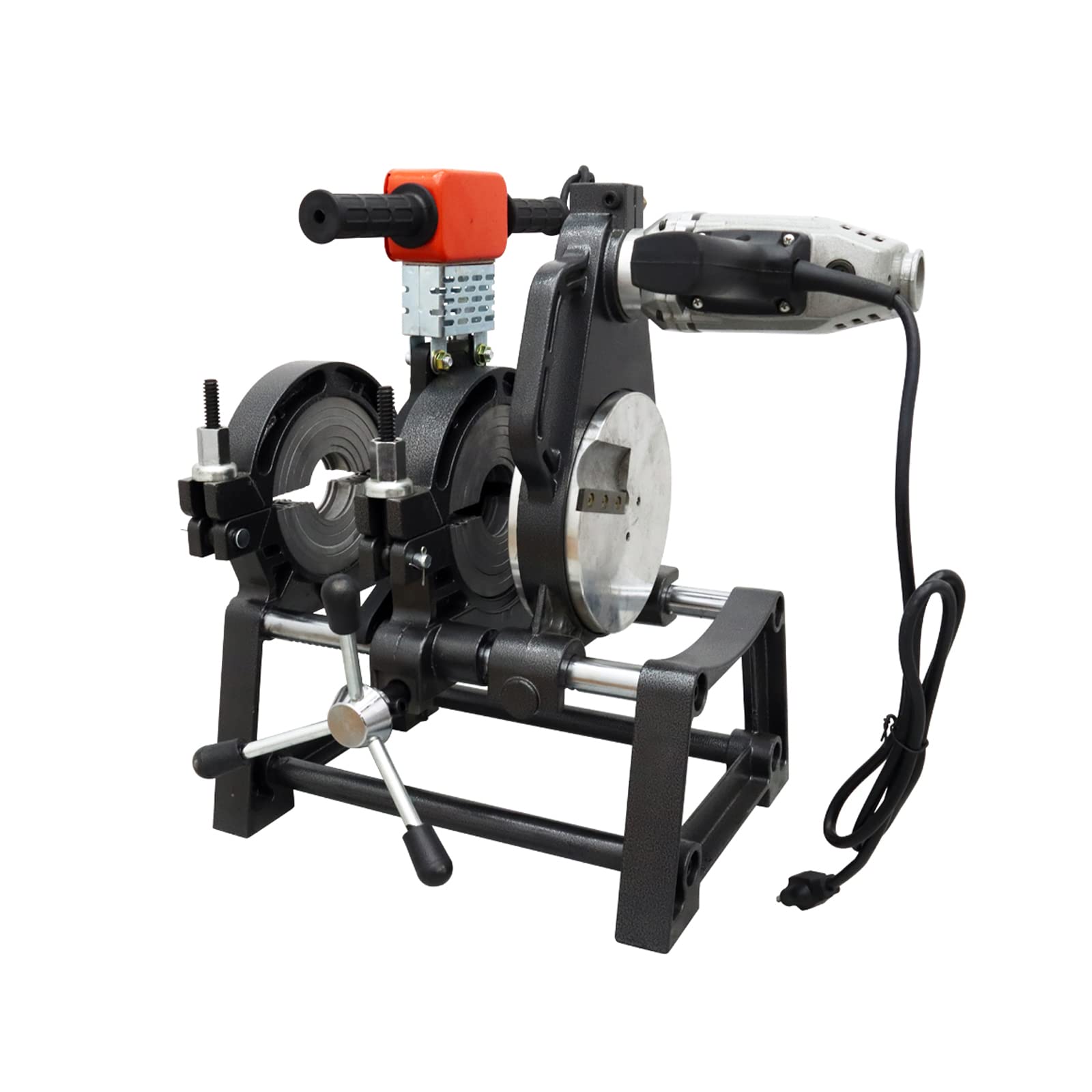 Manual HDPE Butt Fusion Welding Machine - 110V PE/PP/PB/PVDF Pipe Welder with 2 Clamps (63-160mm) - Perfect for Plumbing, Irrigation & Gas Pipe Installation Projects
