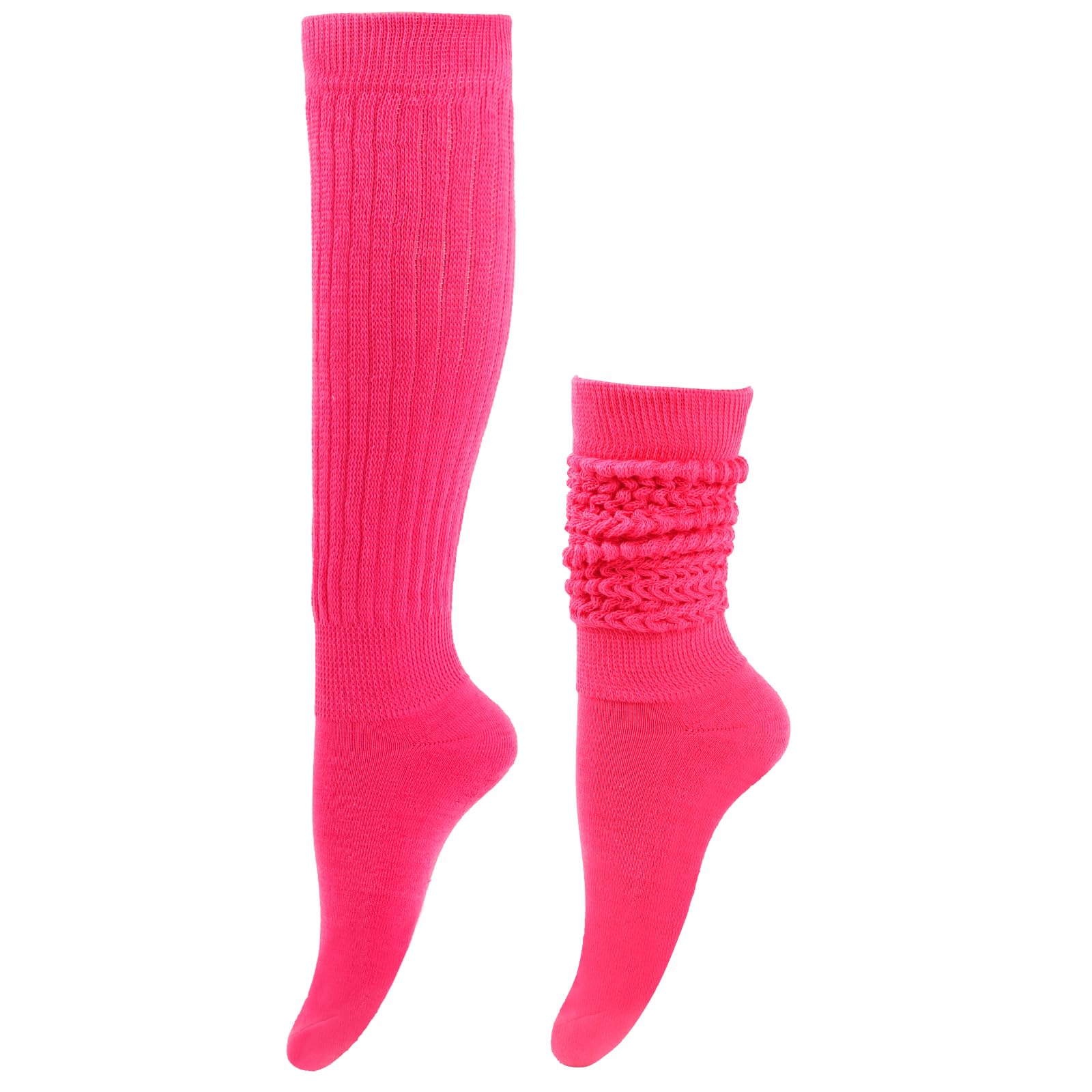 Benefeet Women's & Girls' Long Knit Knee High Boot Socks - 80s 90s Retro Slouch Scrunch Style for Winter & Fall Fashion - Perfect for Boots, Leg Warmers, and Casual Outfits