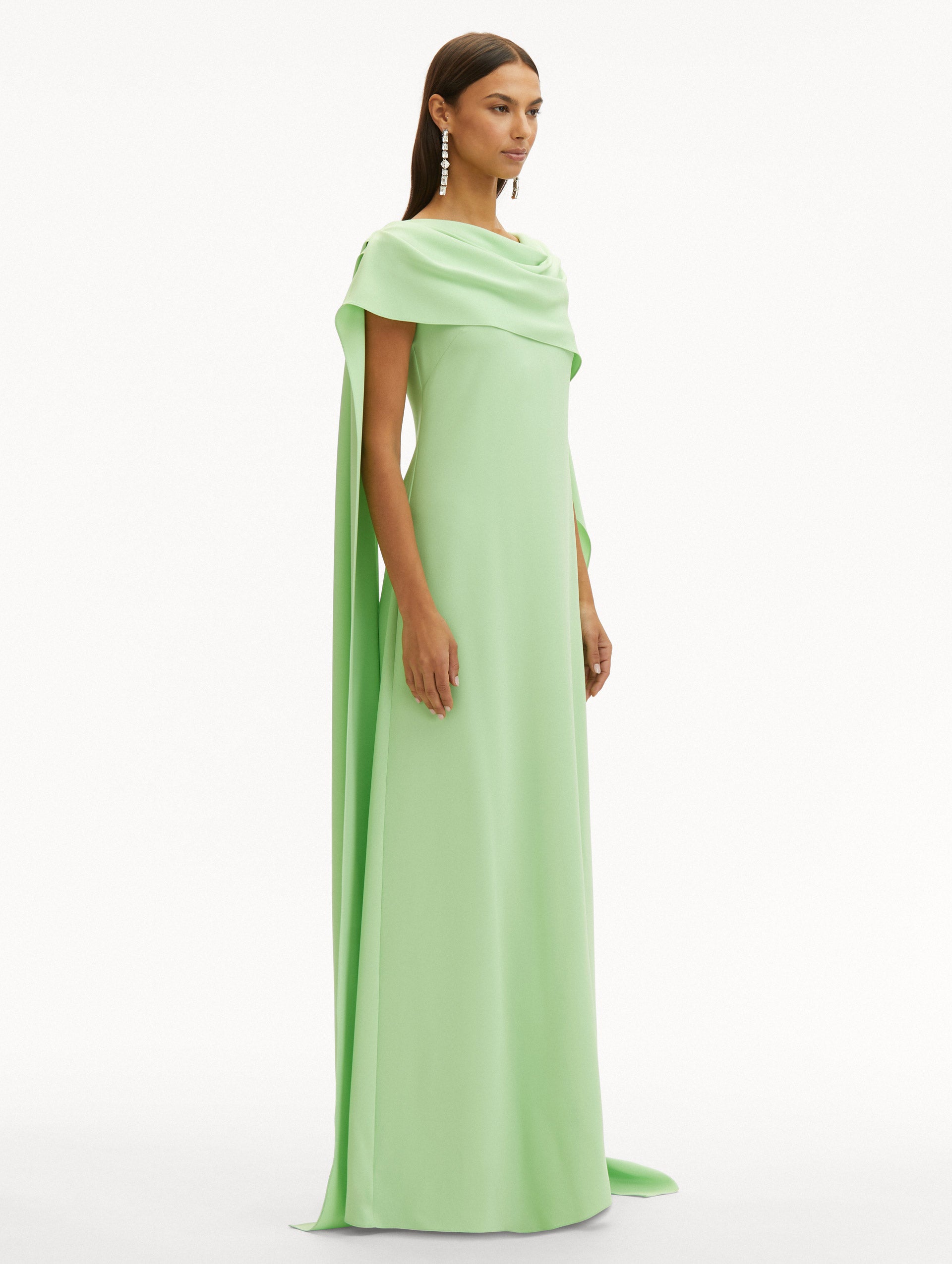 Elegant Drape Back Georgette Caftan Dress for Women - Flowy Boho Maxi Dress for Beach, Party & Special Occasions