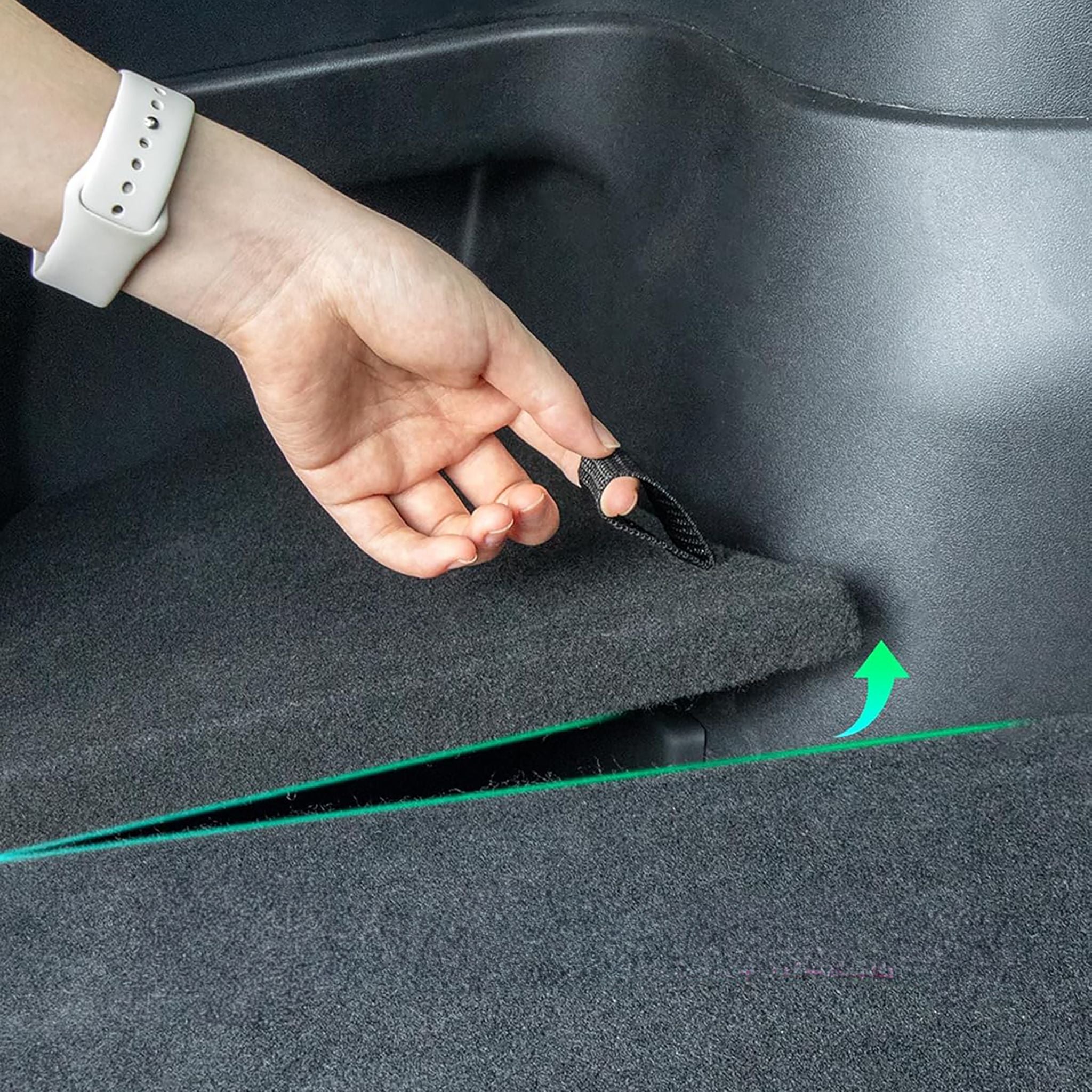 Tesla Model Y Rear Trunk Side Storage Bins - Organizer for 5-Seater SUV - Perfect for Road Trips, Groceries & Car Accessories Storage
