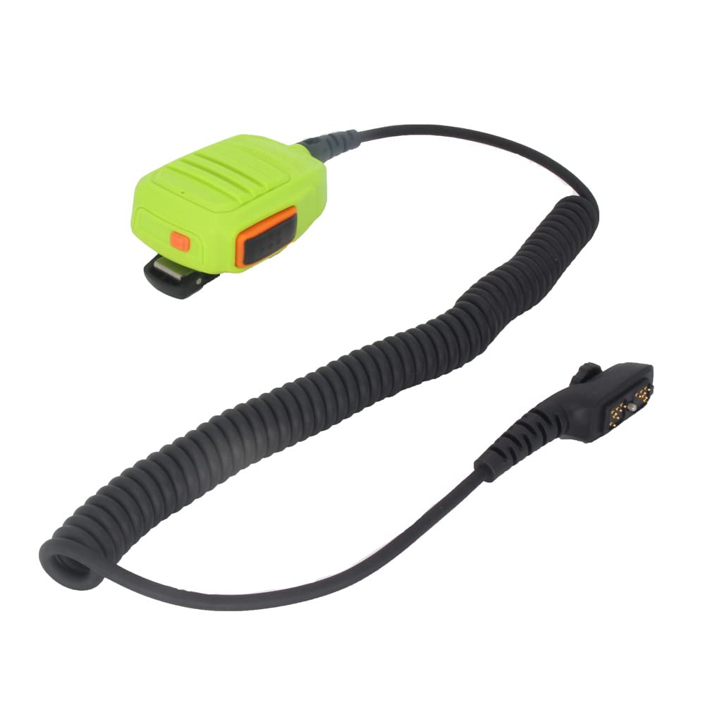Hytera HYT PD702 PD700 PD700G PD780 PD780G PD780GM Walkie Talkie PTT Two-Way Radio Handheld Microphone - Green | Durable & Clear Communication for Security, Construction & Outdoor Adventures