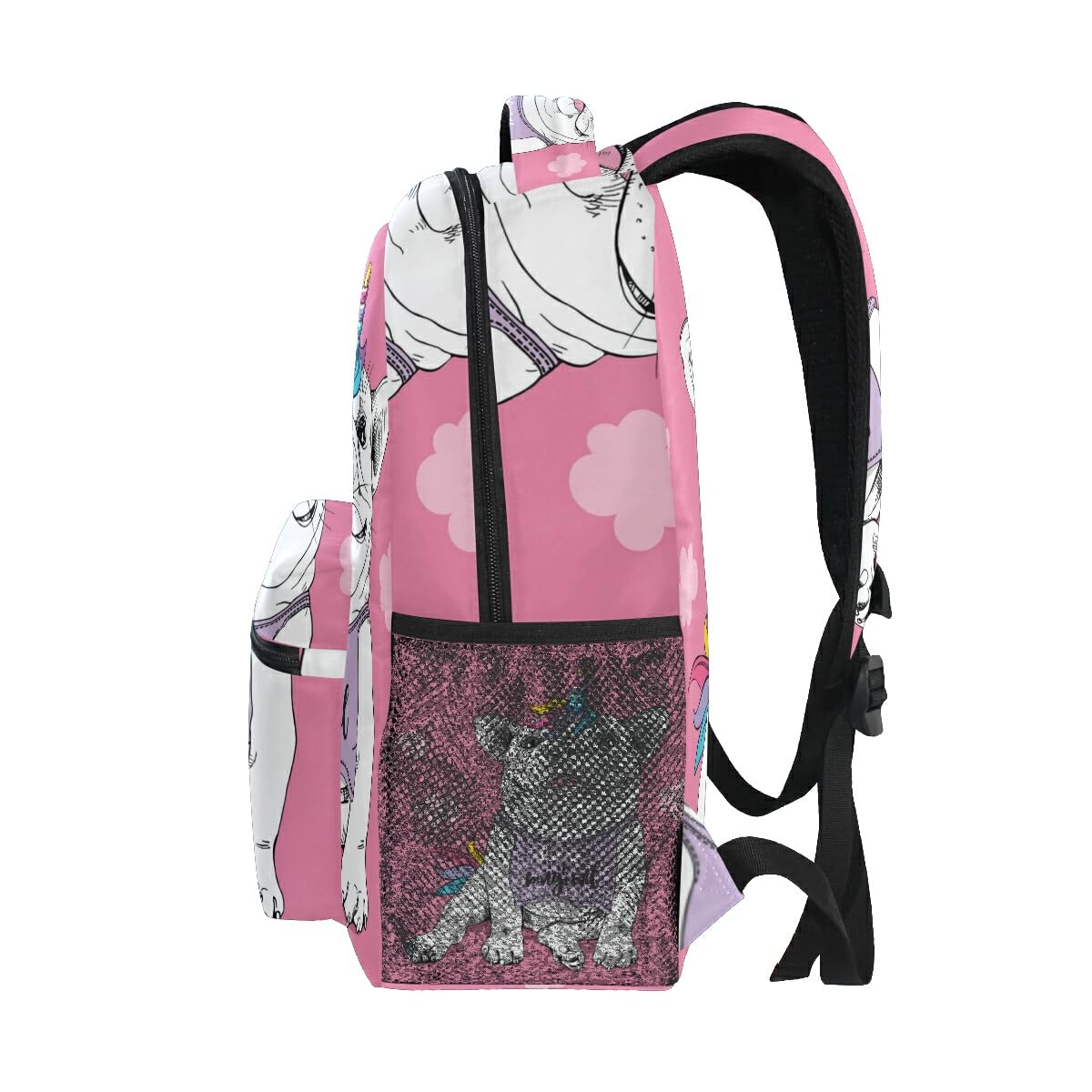 Cute French Bulldog Backpack for Teens - Durable School Backpack & Travel Bag for Boys & Girls - Perfect for School, College, Travel & Daily Use