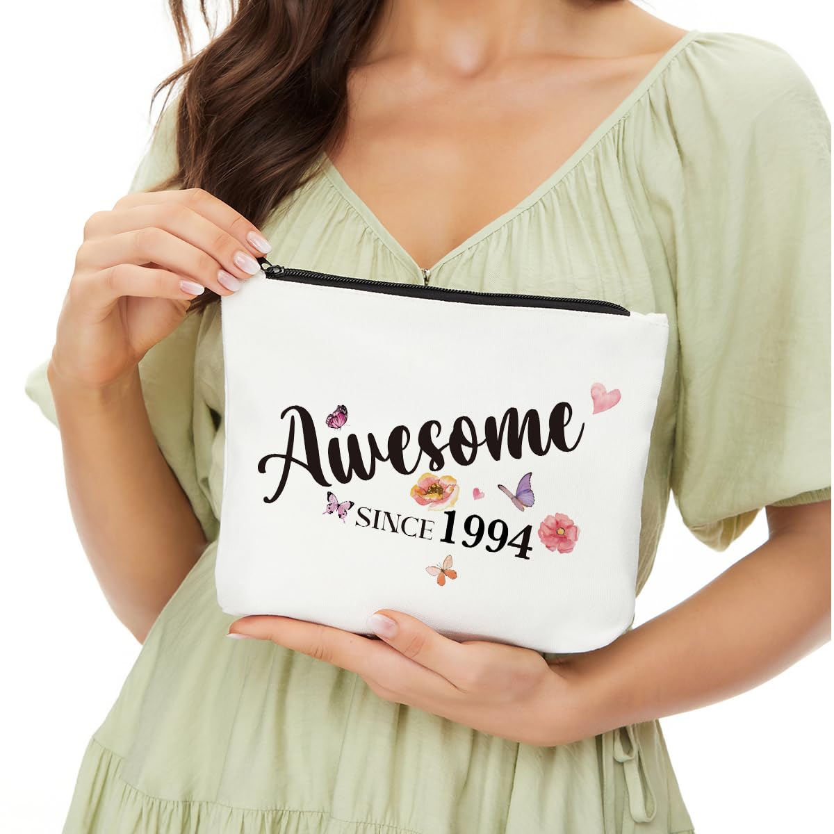 30th Birthday Gifts for Women - Best 30 Year Old Birthday Present Ideas for Wife, Sister, Friends, Coworker, Aunt & Boss | Awesome Since 1994 Makeup Bag | Perfect for Birthday Parties, Office Celebrations & Special Occasions