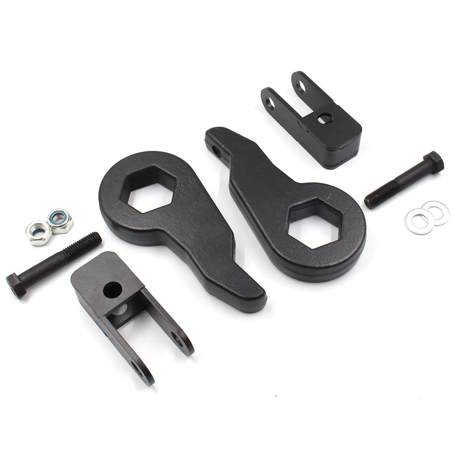 3 Inch Leveling Lift Kit with Shock Extender Brackets for 1999-2007 Chevy Silverado 1500, Tahoe, Avalanche & GMC Sierra, Yukon 4WD - Torsion Bar Keys - Perfect for Off-Roading & Truck Leveling