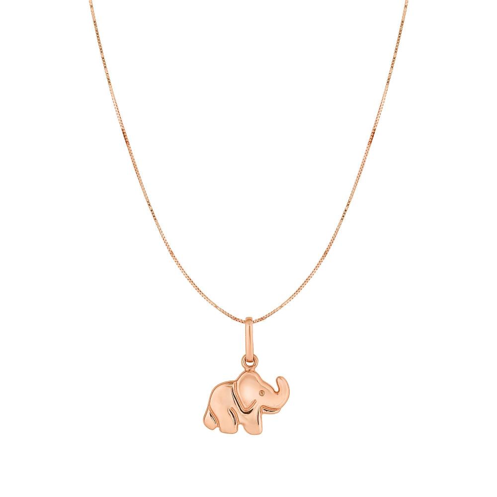 10K Gold Elephant Necklace for Women - Elegant Animal Jewelry Gift for Her - Perfect for Birthday, Anniversary & Everyday Wear