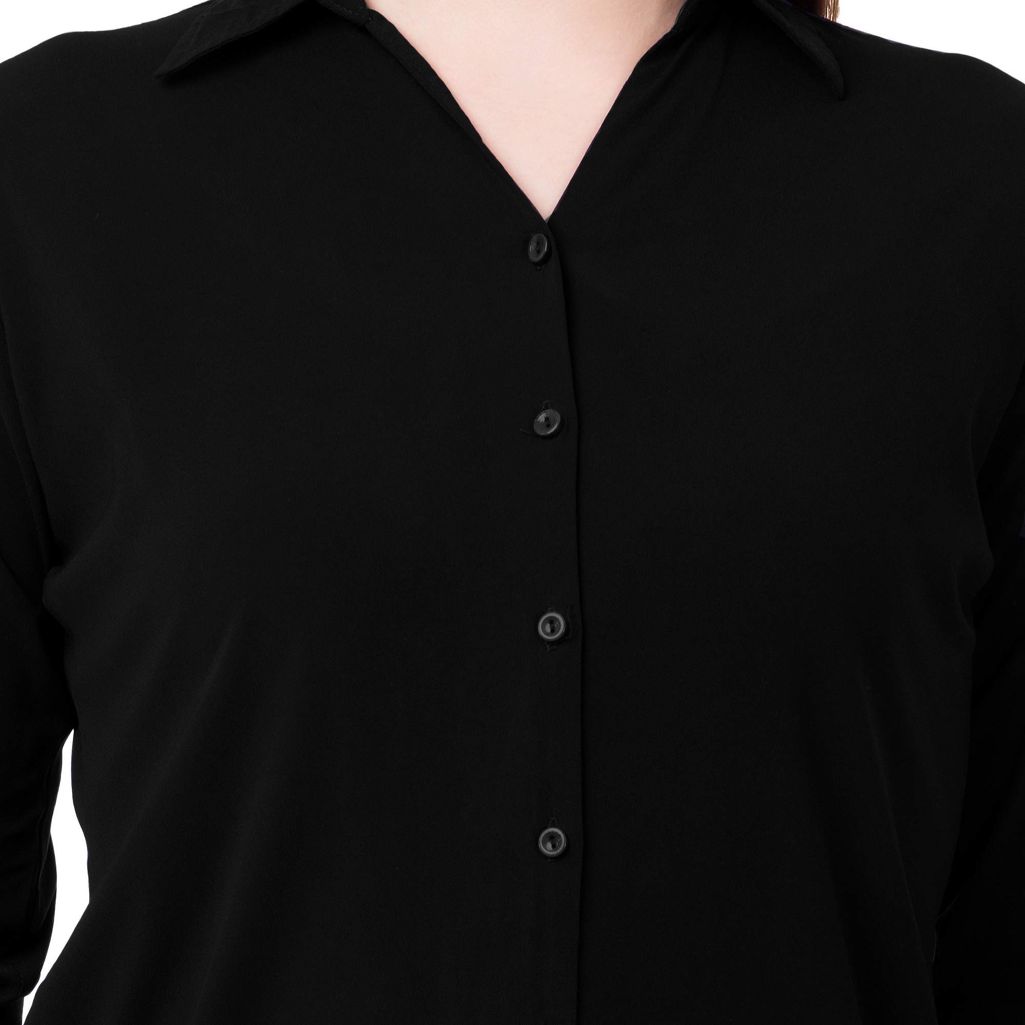 Miss Fame Women's Rayon Shirt - Soft & Breathable Casual Blouse for Summer, Work & Everyday Wear