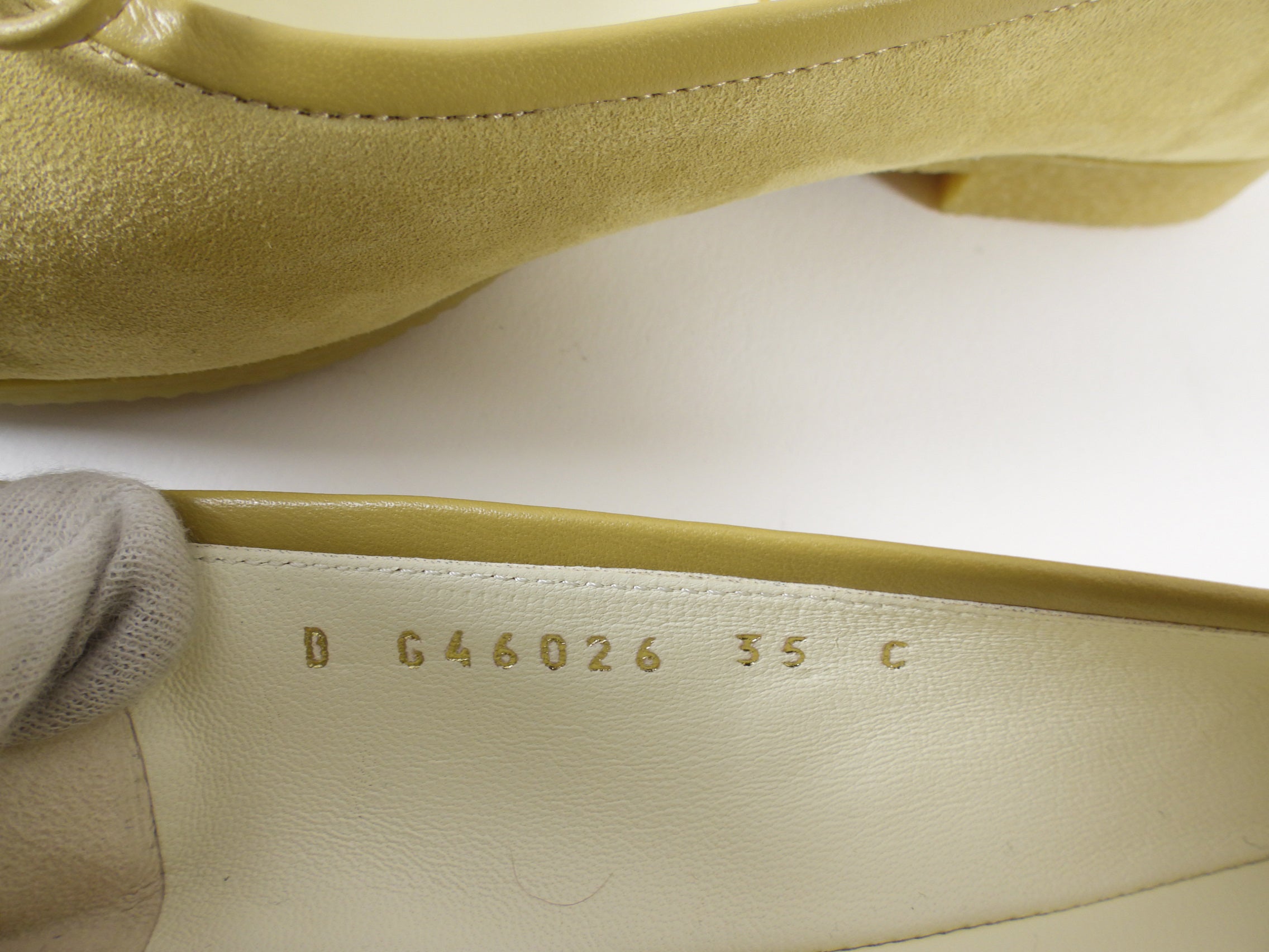 Chanel Beige and Black CC Cap Toe Suede Ballet Flats - Women's Size 35C | Luxury Designer Shoes for Women | Perfect for Office, Party & Special Occasions