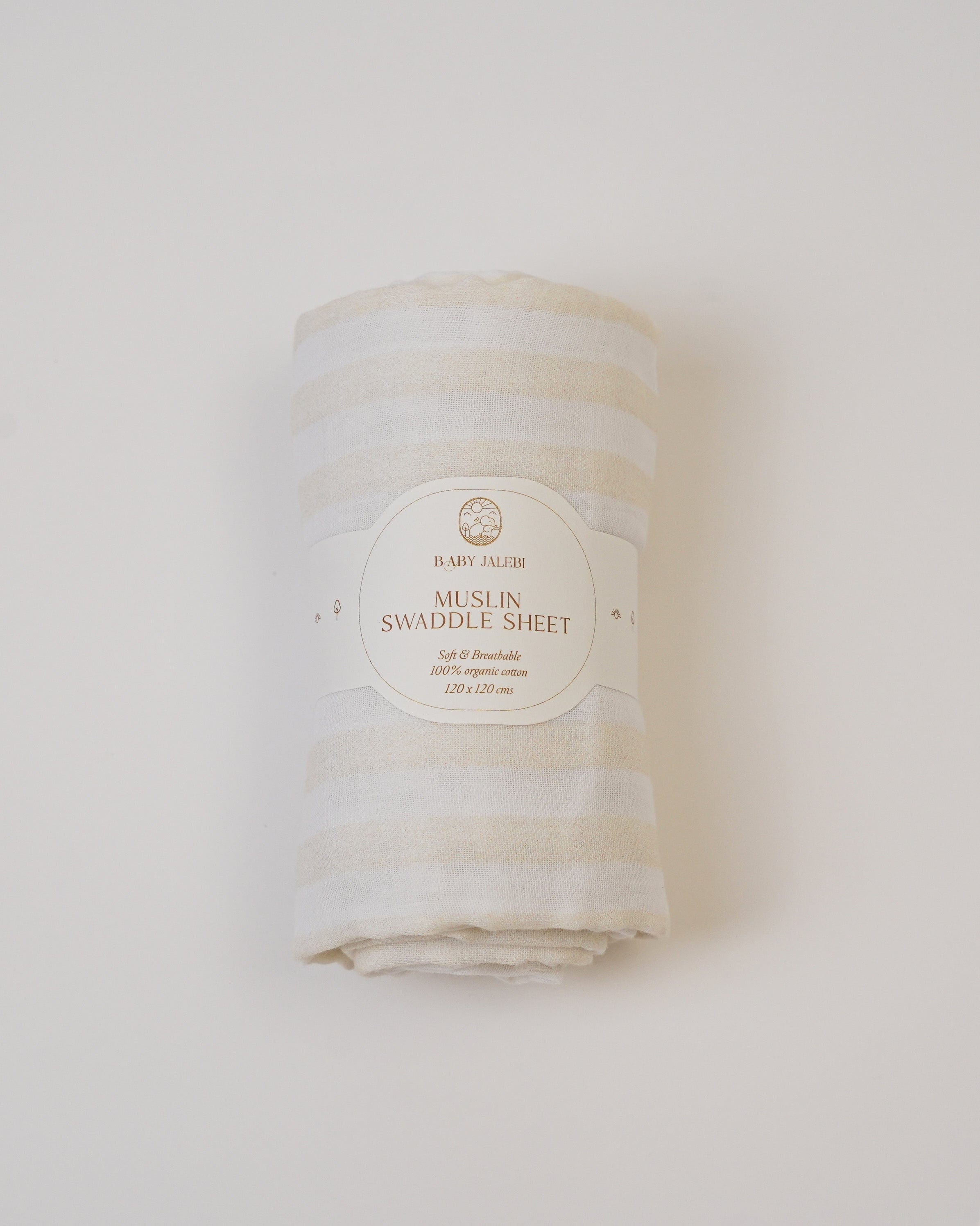 Organic Muslin Swaddle Blanket Set - Soft Breathable Baby Swaddles for Newborns | Perfect for Sleeping, Swaddling & Nursing - 3 Pack Cloud Design