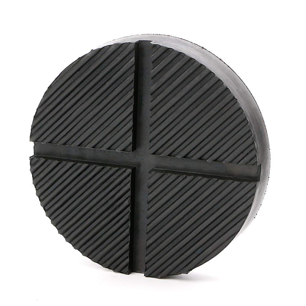 Universal Floor Jack Rubber Pad - 2 Pack Jack Pad Adapter for Pinch Weld & Side Frame Rail Protection - Heavy Duty Vehicle Lift Support Puck for Cars, Trucks & SUVs - Perfect for Garage Repairs & DIY Auto Maintenance