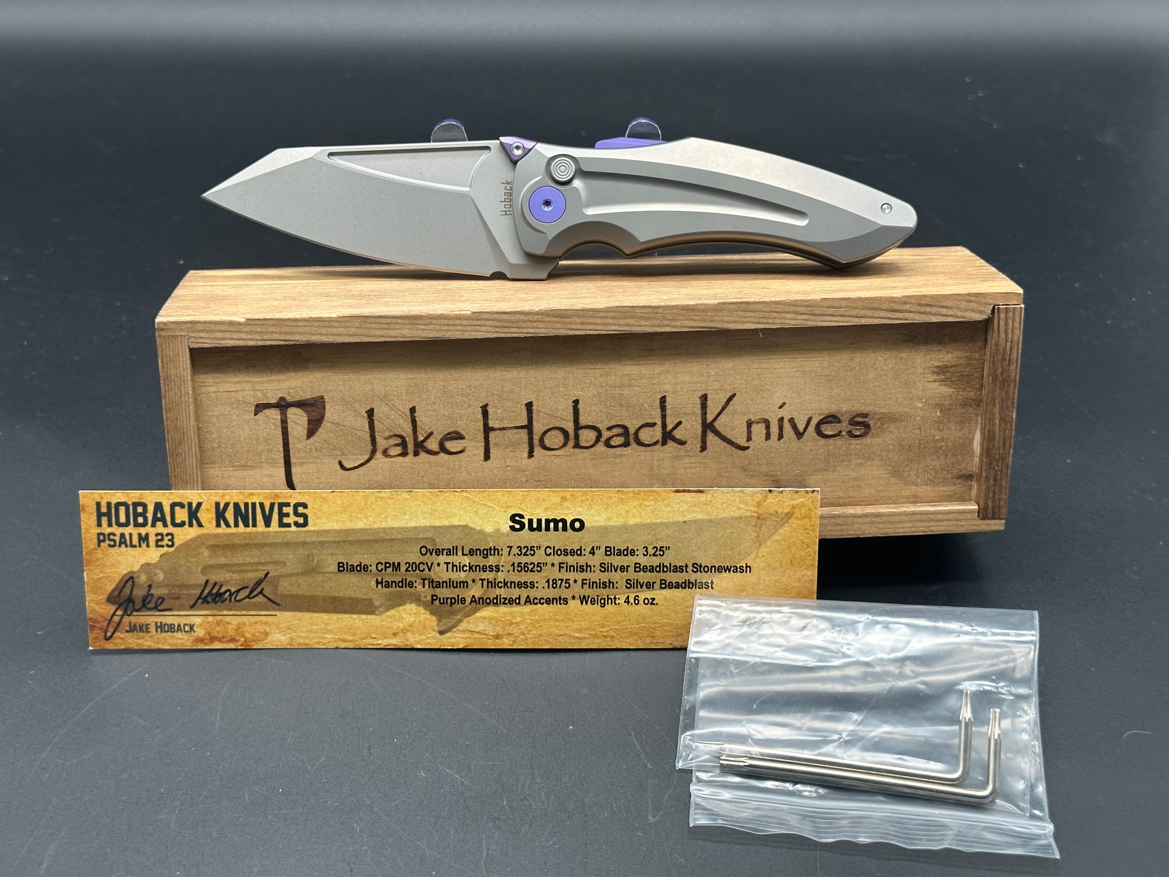 Jake Hoback Sumo Folding Pocket Knife - Premium EDC Tactical Knife for Outdoor Camping, Hiking & Survival Gear | High-Quality Stainless Steel Blade