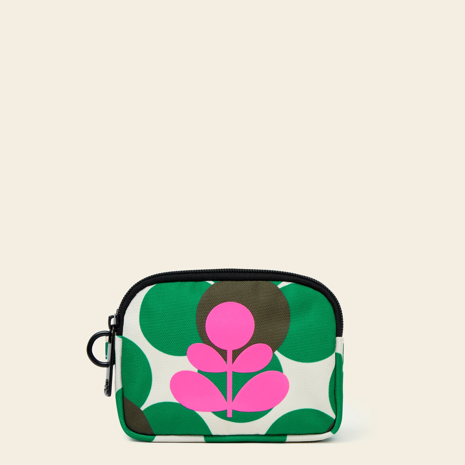 Iota Wallet - Retro Floral Emerald Green Crossbody Bag for Women | Vintage Style Purse for Everyday Use, Travel & Shopping