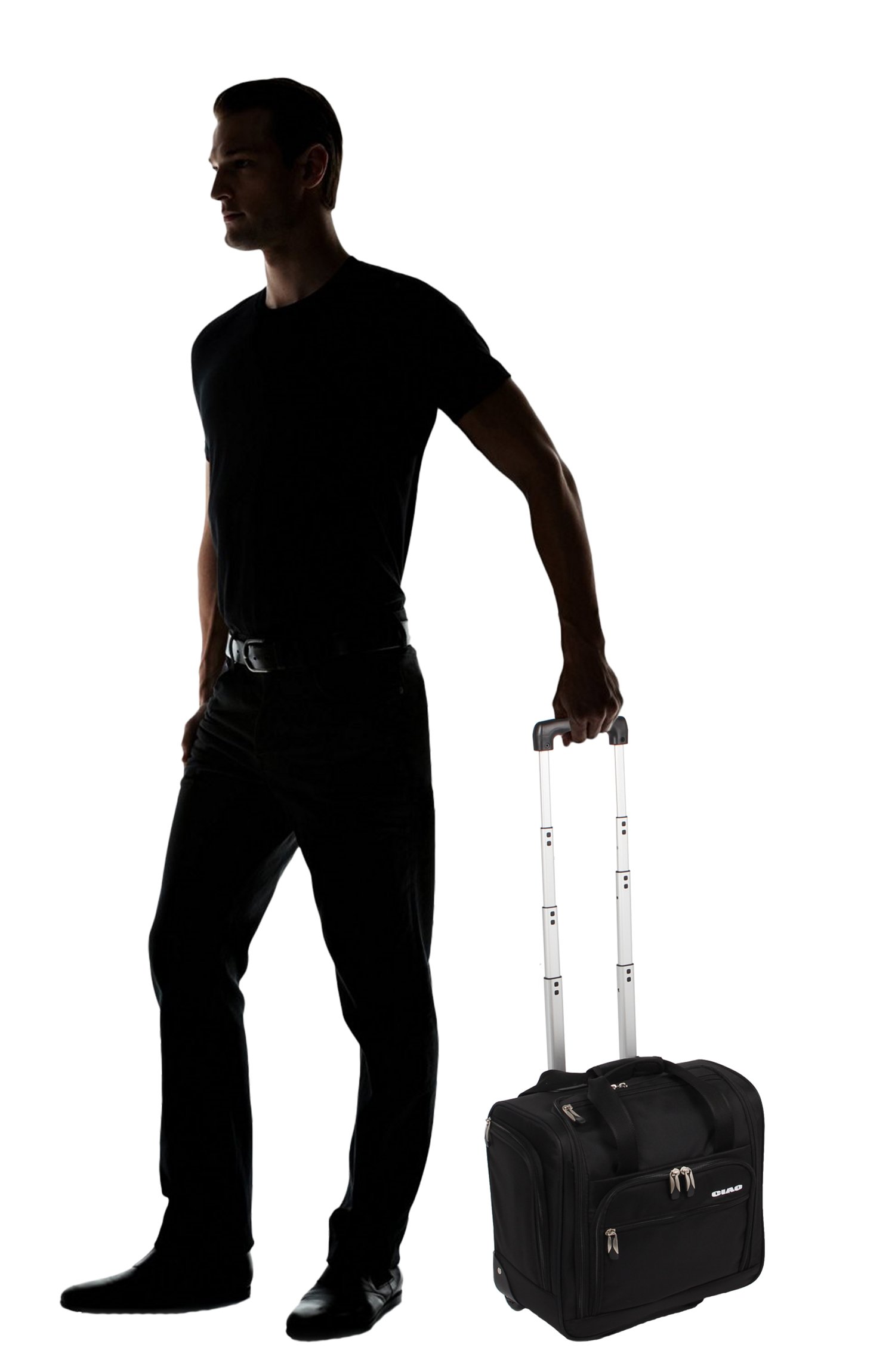 15 Inch Under Seat Carry-On Luggage with Rolling Wheels - Lightweight Travel Suitcase for Airplane, Business Trips & Weekend Getaways