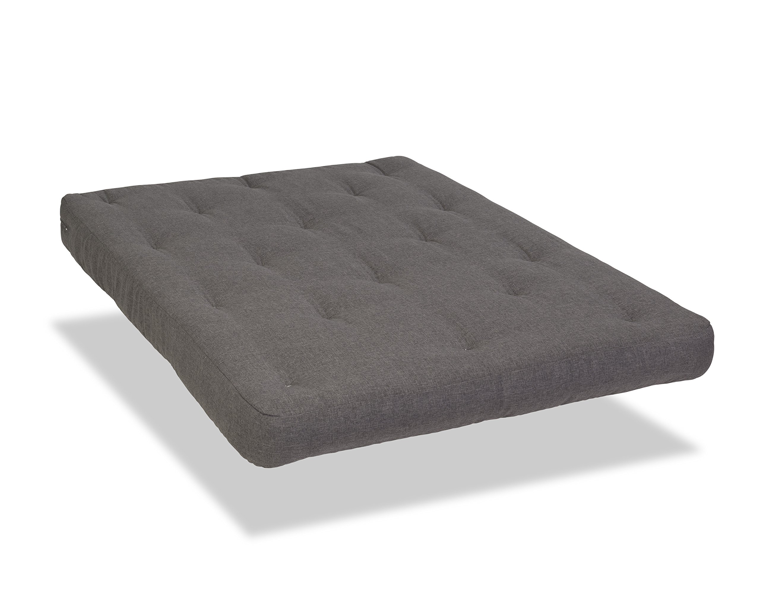 Premium WOLF Serta Chestnut Double-Sided Foam & Cotton Futon Mattress - Queen Size, Marble Design, Made in USA - Perfect for Guest Rooms, Dormitories & Small Space Living