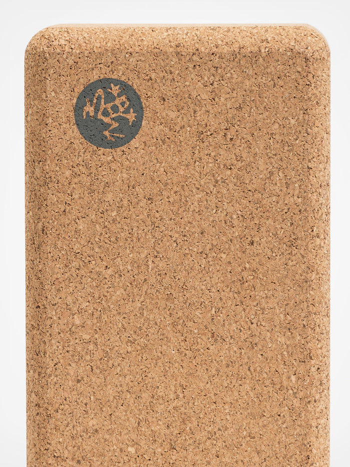Manduka Lean Cork Yoga Block - Eco-Friendly & Non-Slip Yoga Accessory for Balance, Support & Alignment - Perfect for Yoga, Pilates & Meditation Practice at Home or Studio