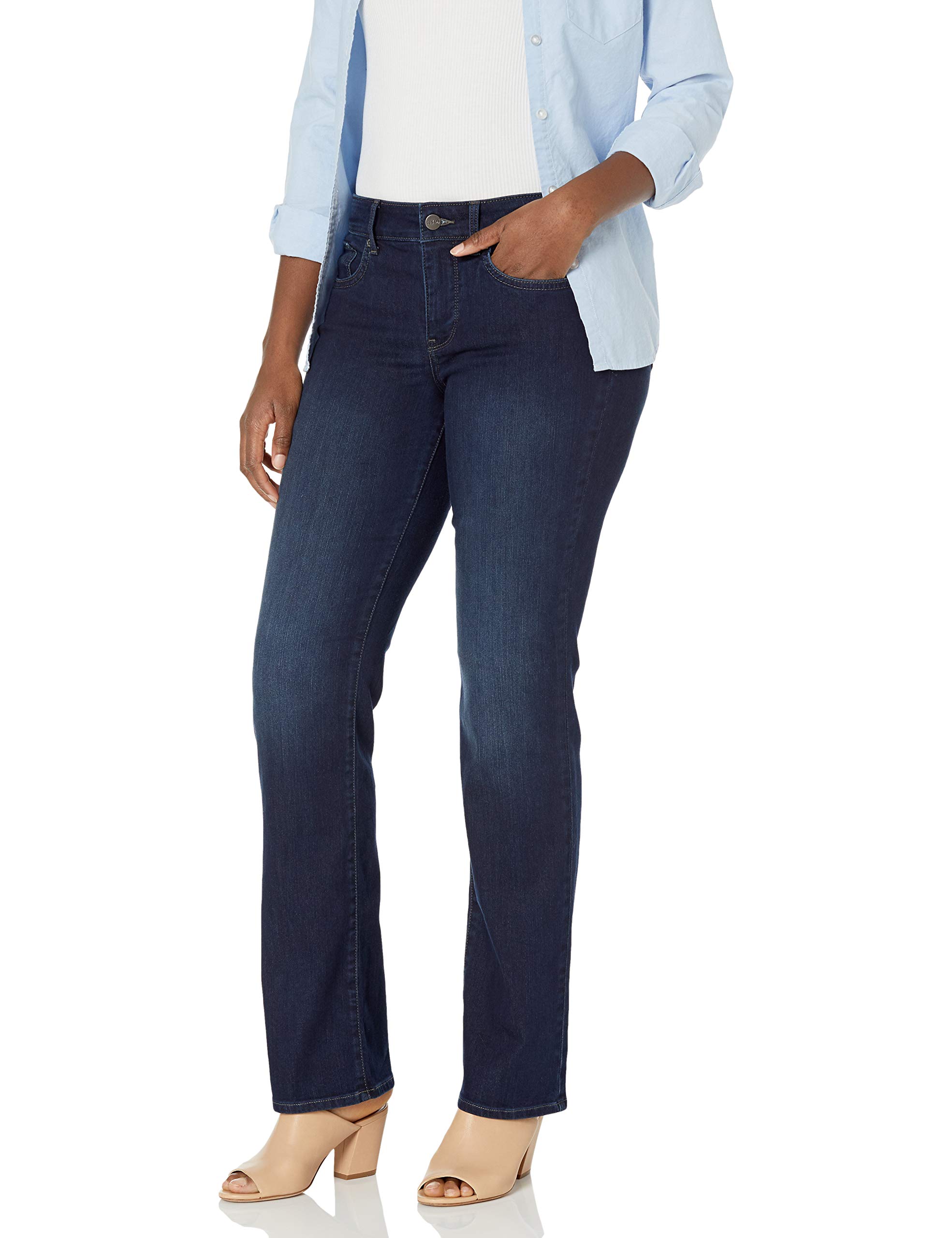 NYDJ Women's Marilyn Straight Leg Denim Jeans - Comfortable Stretch Jeans for Work & Casual Wear | Perfect for Office, Travel & Everyday Outfits