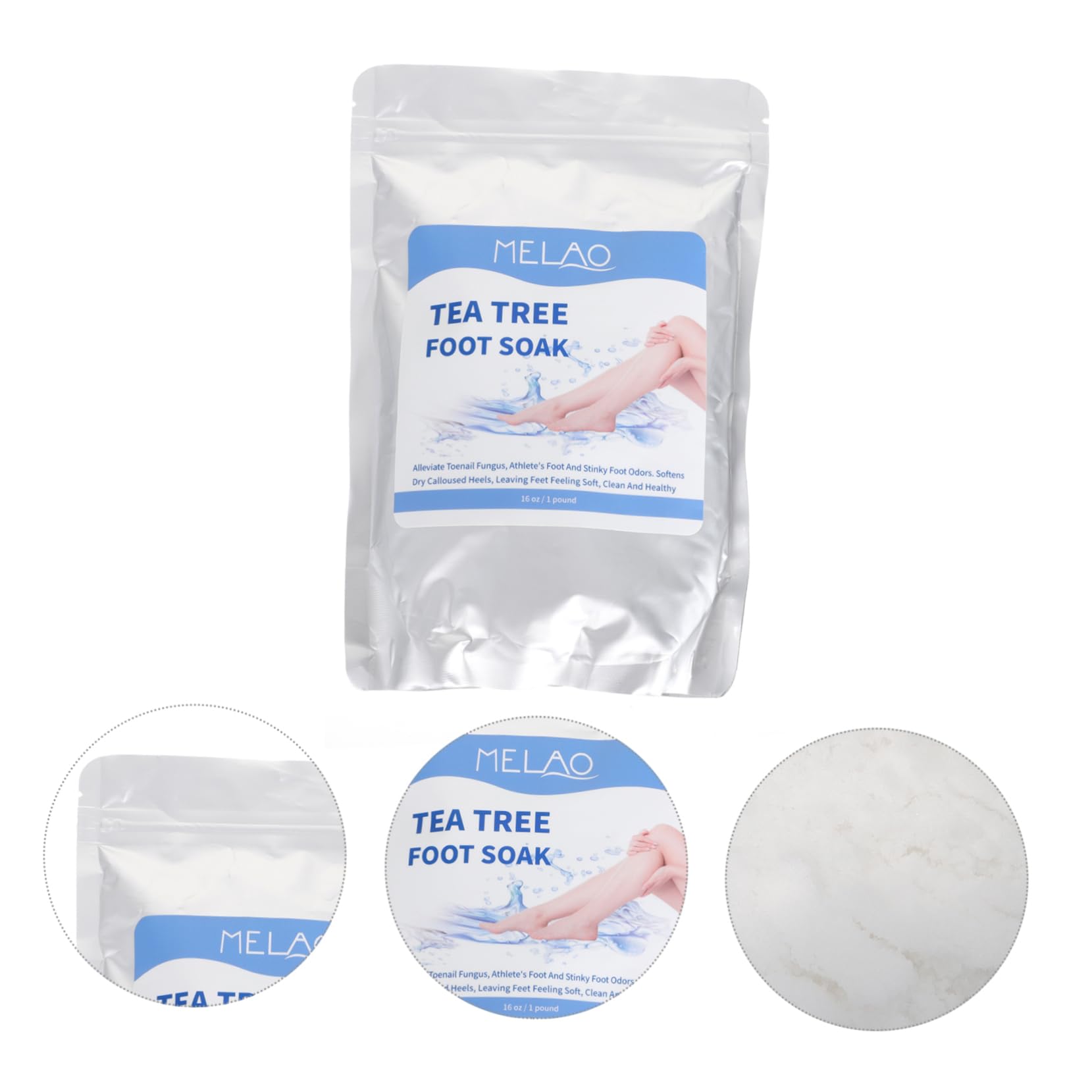 FRCOLOR Foot Bath Salt for Dead Skin Removal & Moisturizing – Exfoliating & Hydrating Foot Care – Perfect for Spa, Relaxation & At-Home Pedicures