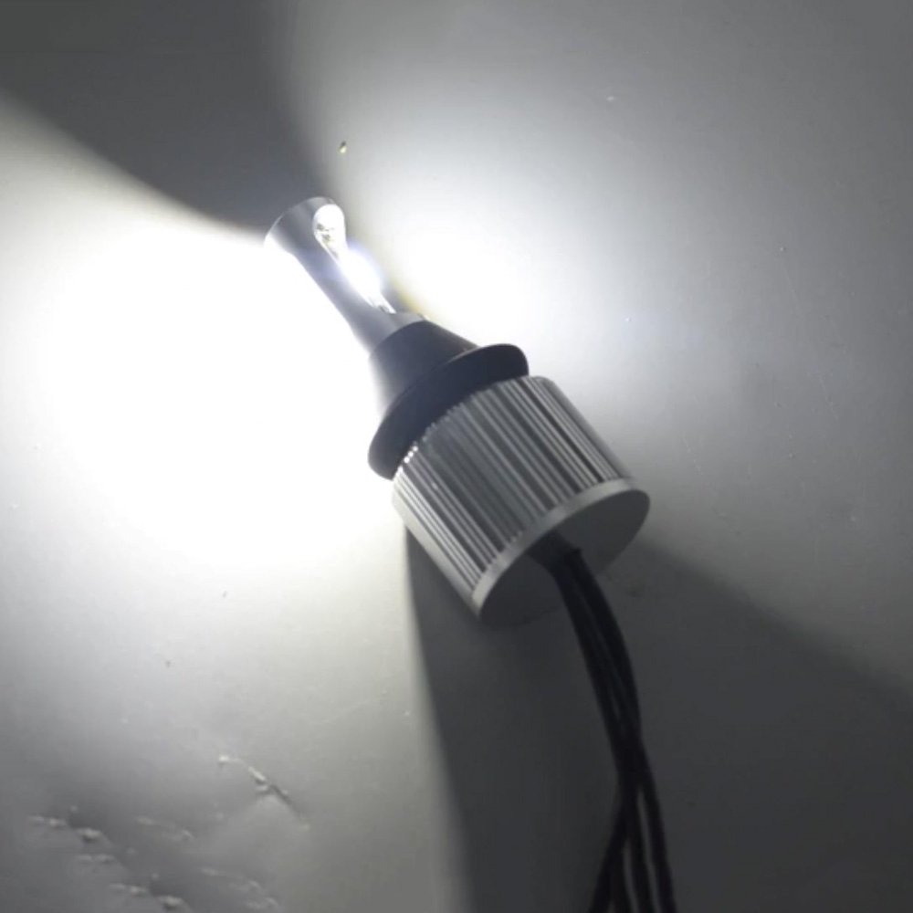 SOCAL-LED T25 3157 LED Bulb COB 30W 3000LM Super Bright Reverse Light - 12V-24V Xenon White (6000K) - Pack of 2 - Perfect for Trucks, SUVs, Trailers & Marine Backup Lighting