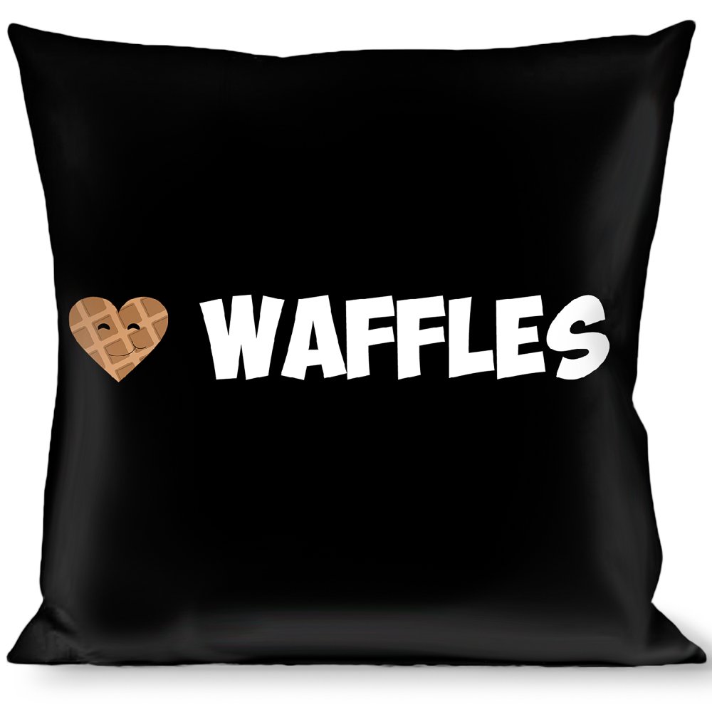 I Heart Waffles Decorative Throw Pillow - Soft Cushion for Sofa, Bed & Home Decor - Perfect for Living Room, Bedroom & Cozy Spaces
