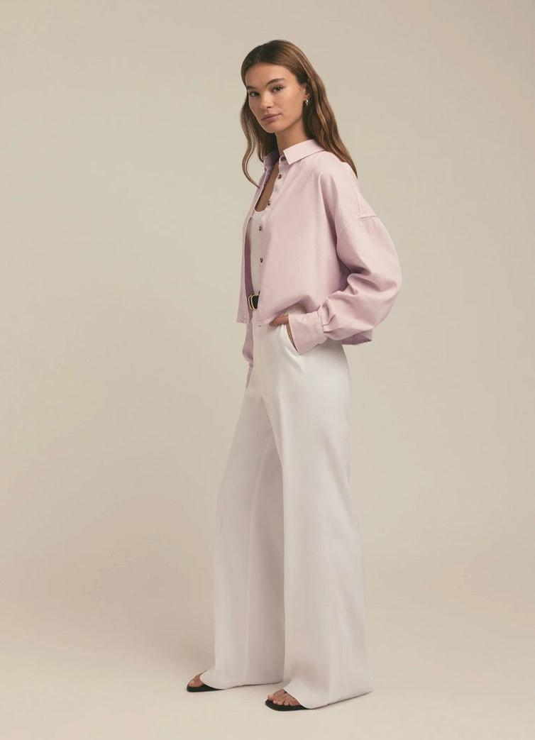 Crop Ex Boyfriend Shirt - Oversized Relaxed Fit Women's Top | Casual Streetwear & Loungewear for Everyday Comfort