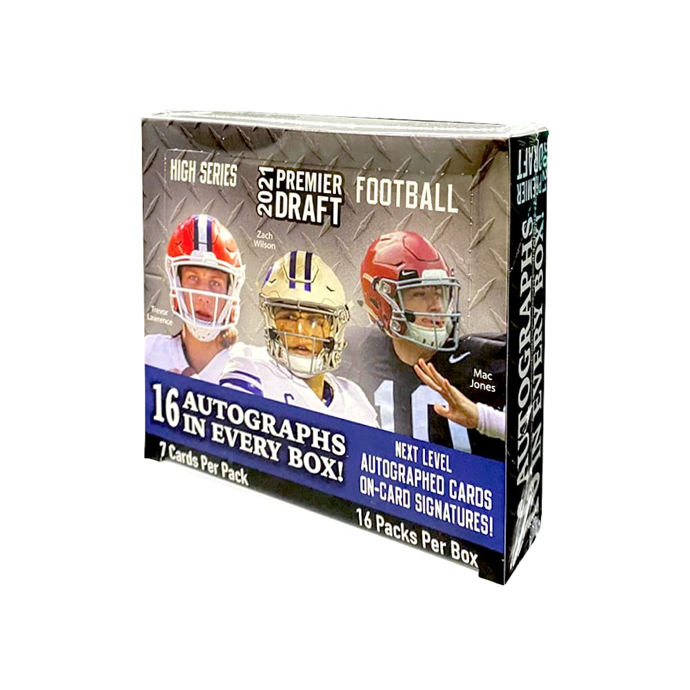 2021 Sage Hit High Series Football Hobby Box - Premium Collectible Trading Cards for NFL Fans - Perfect for Collectors, Investors & Fantasy Football Enthusiasts