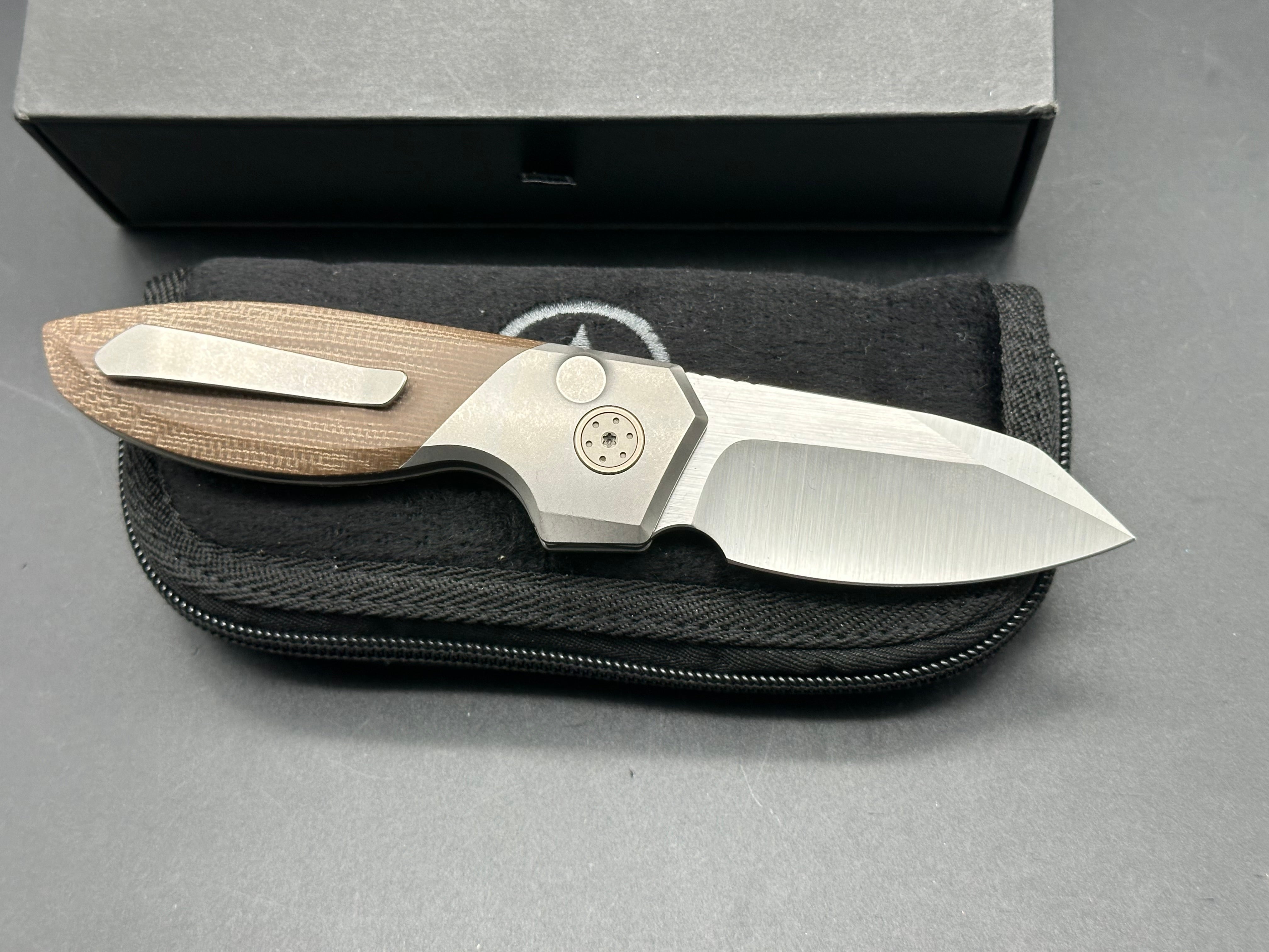 Alliance Designs Mini Slim Pickins Pocket Knife - Premium Micarta Handle - EDC, Camping, Hiking & Outdoor Survival Tool