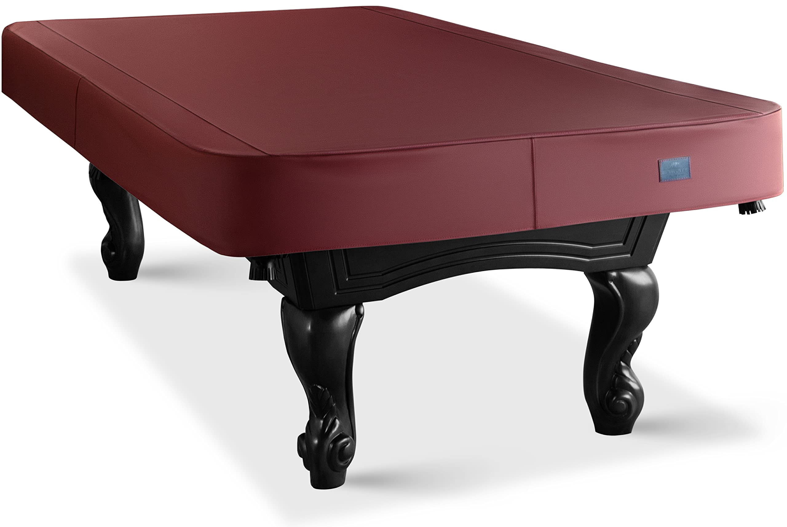 Heavy Duty Leatherette Pool Table Cover - Waterproof & Tearproof Billiard Table Protector for 7/8/9FT Tables, Bordeaux Red (7 Feet) - Perfect for Home Game Rooms, Bars, and Clubs