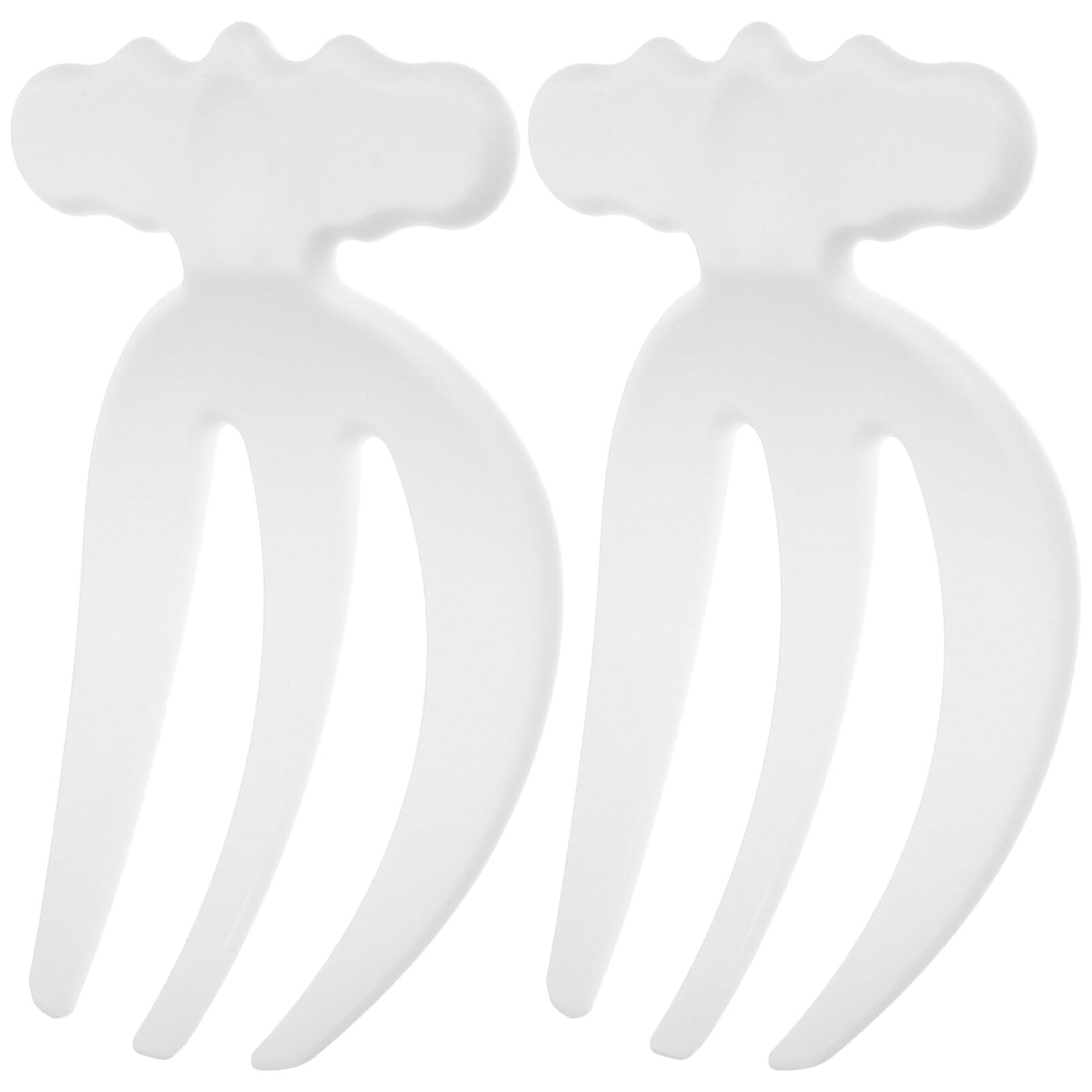 2-Piece Plastic Salad Servers Set - Salad Forks & Claws for Mixing Vegetables, Fruits, Pasta - Perfect for Food Tossing, Serving at Buffets, Weddings & Parties - Durable Kitchen & BBQ Utensils