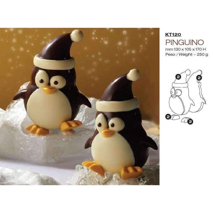 Premium Penguin Kit Chocolate Molds - 6 Cavity Silicone Baking Molds for DIY Chocolate, Candy, Ice Cubes & Soap Making - Perfect for Holiday Gifts, Birthday Parties & Home Baking Decorations