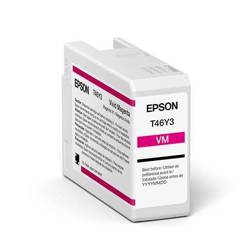 Epson SureColor P900 Vivid Magenta UltraChrome PRO10 Ink Cartridge 50ml (T46Y300) - High-Quality Photo Printing for Professional Photographers & Artists