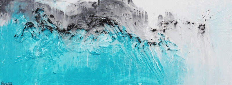 Inspirational Abstract Jade Grey Wall Art - Modern Home Decor for Living Room, Bedroom & Office