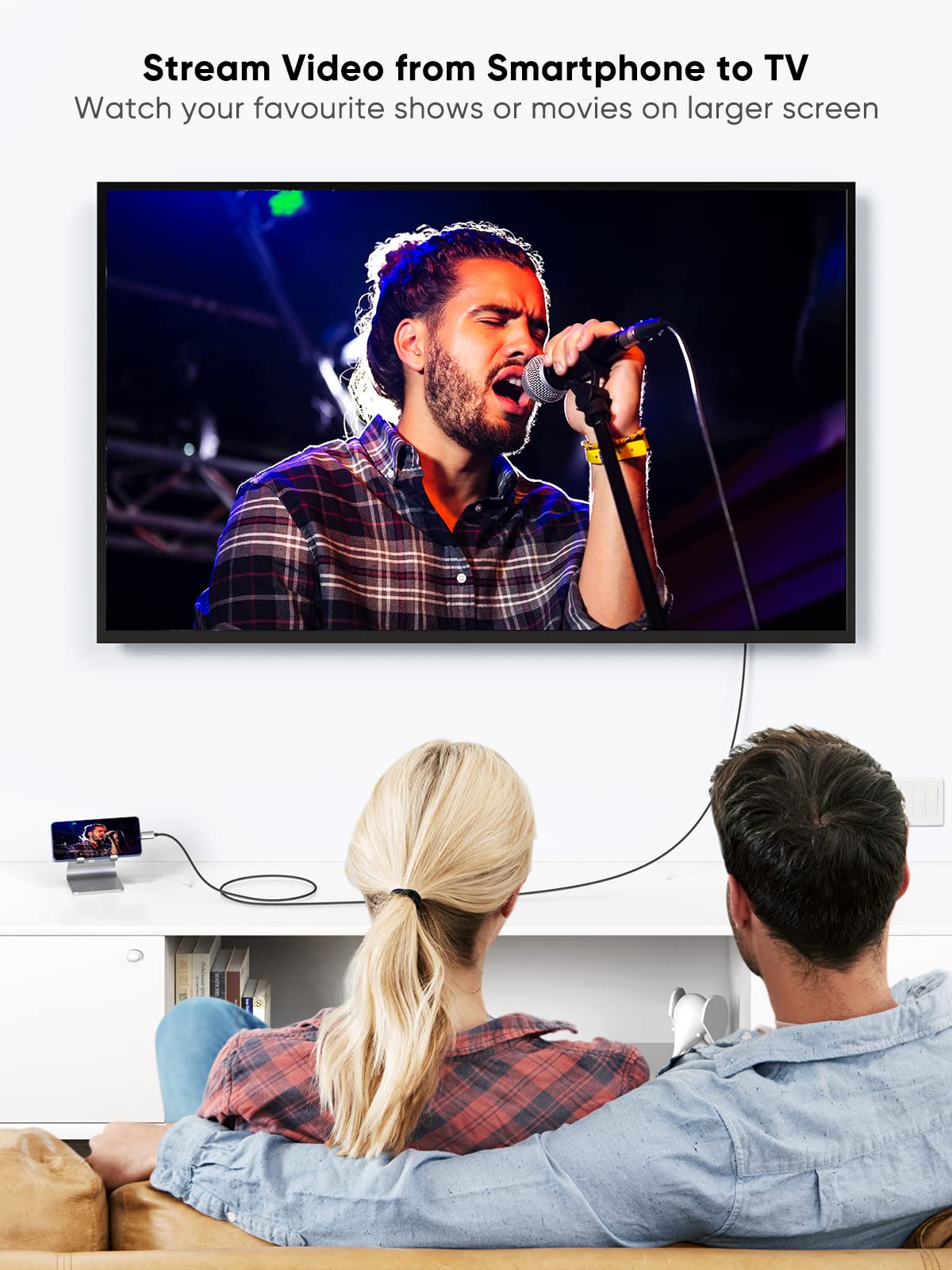 CableCreation USB C to HDMI Cable 6FT 4K 60Hz Braided, Thunderbolt 3 Compatible for MacBook Pro/Air, iPad Pro, Surface Book 2, Galaxy S22/S20/S10 - Perfect for Home Office, Streaming & Presentations