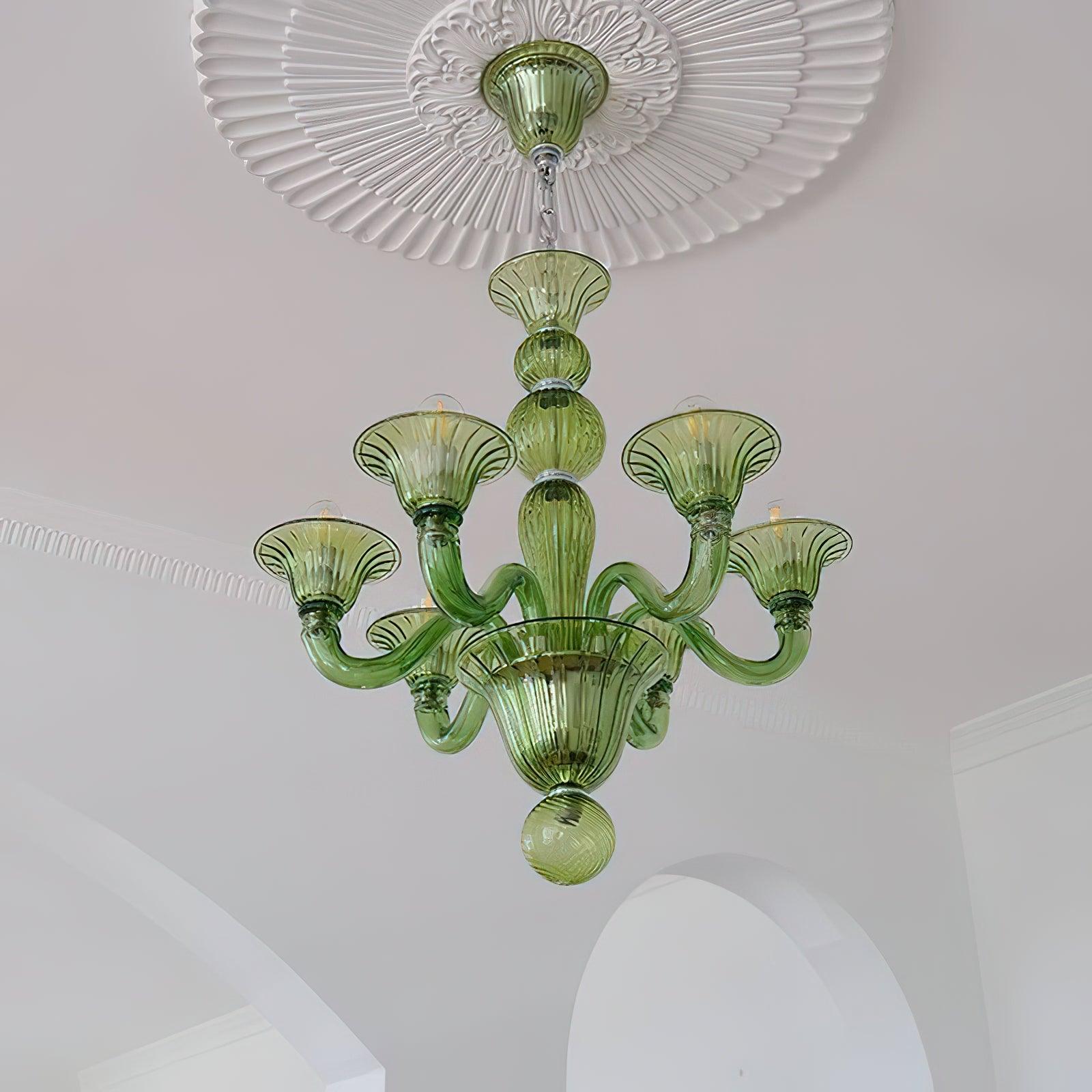 Elegant Calle Rafina Chandelier - Modern Crystal Ceiling Light Fixture for Dining Room, Living Room & Bedroom Decor
