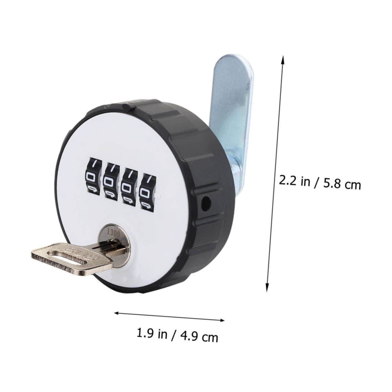 10-Piece Combination Cam Lock Set - Round Mechanical Cabinet & Drawer Lock with 4-Digit Number Padlock & Keyless 4-Code Security - Durable Engineering Plastic for File Cabinets, Keyboard Drawers & Adult Storage Solutions - Perfect for Home, Office & Workshop Organization